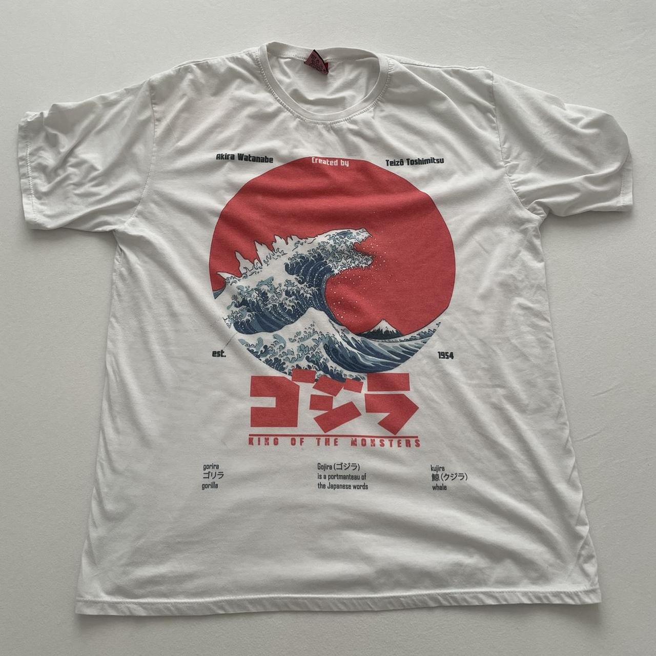 Godzilla and The Great Wave Off Kanagawa Art