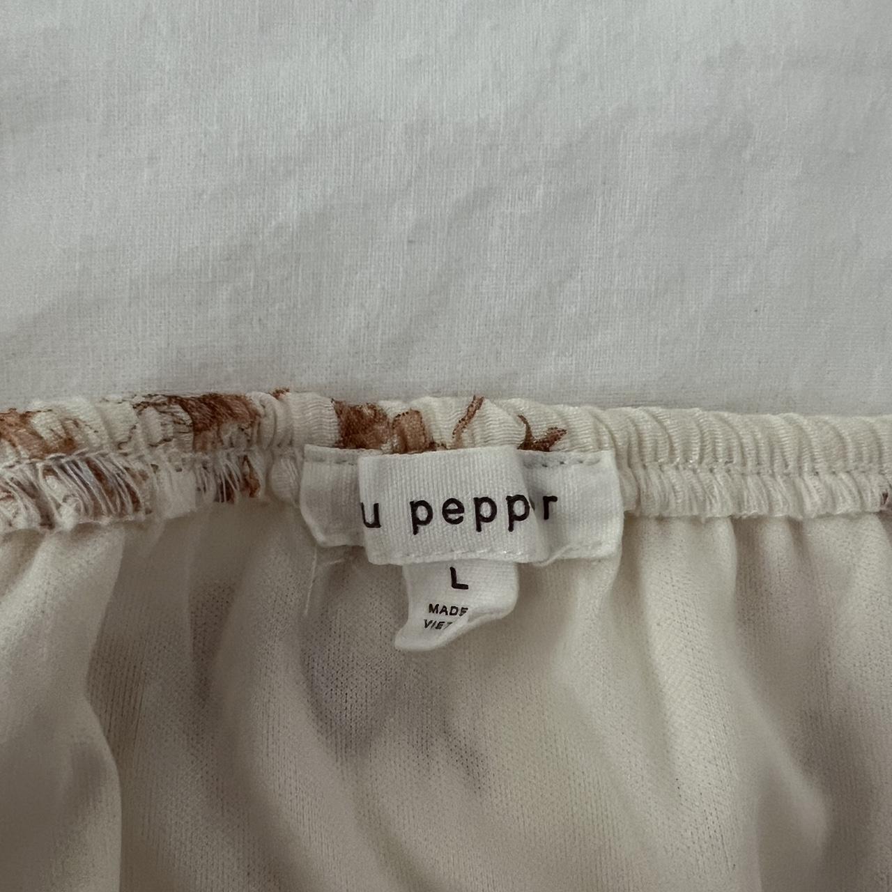 Black Pepper Women's Cream and Brown Dress (5)