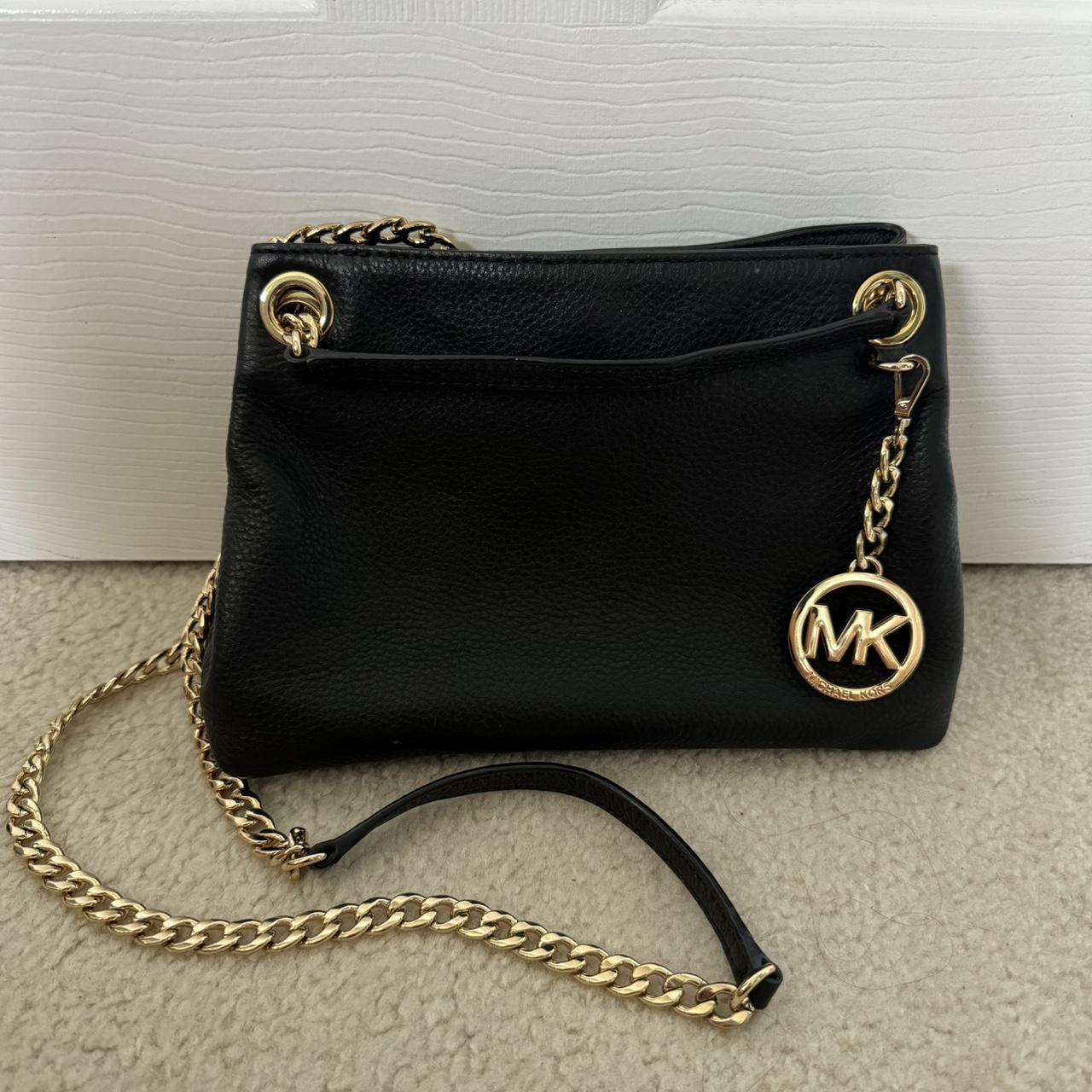 black and gold michael kors purse Depop