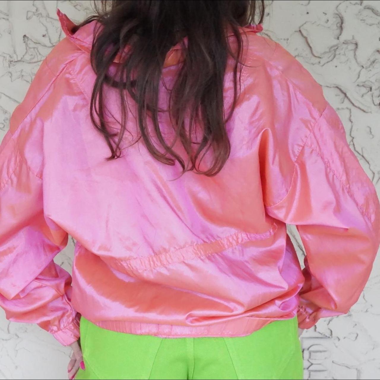 American Vintage Women's Pink and Orange Jacket Depop