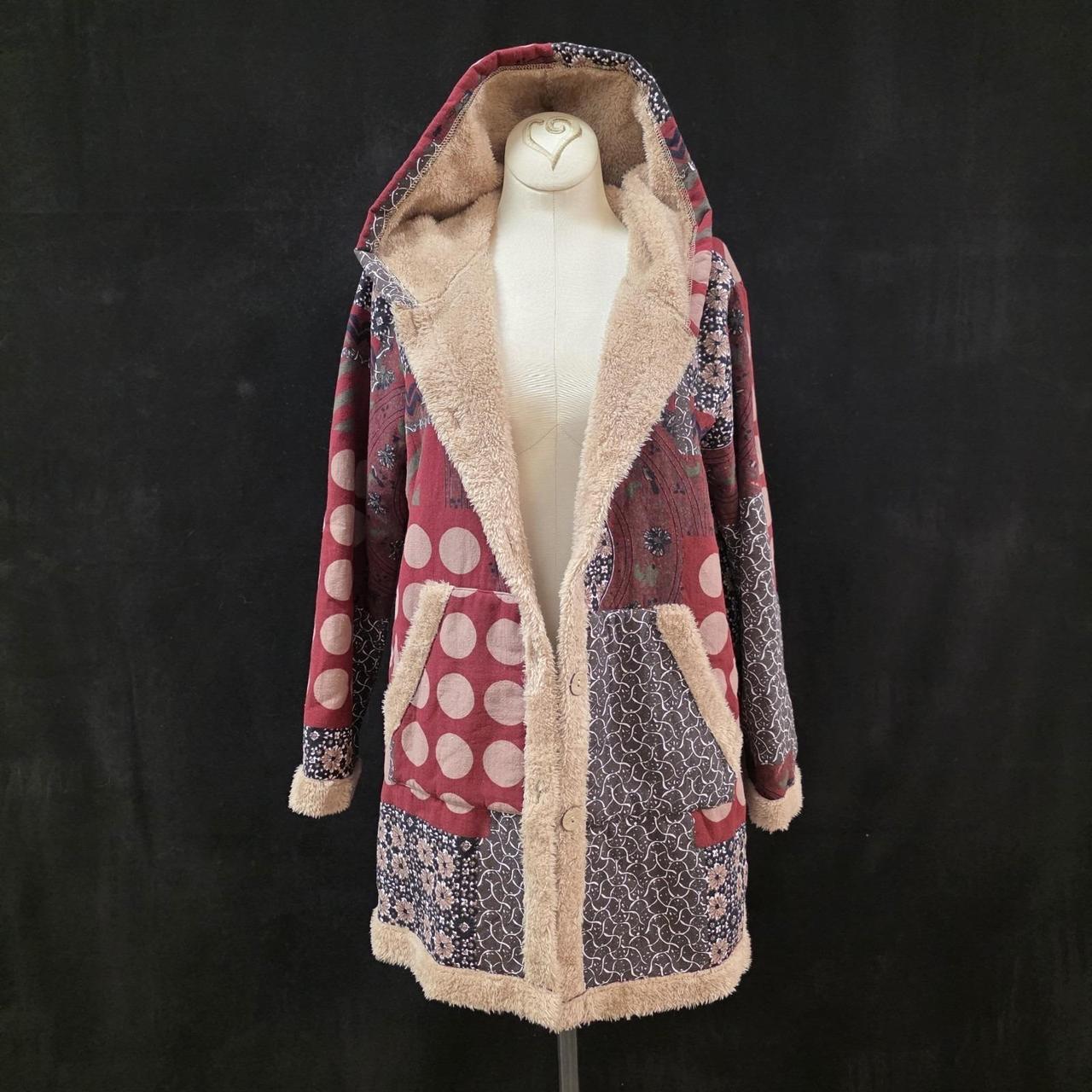 Women's Jacket - Multi - M – Artsy Patchwork Sher… - image 1