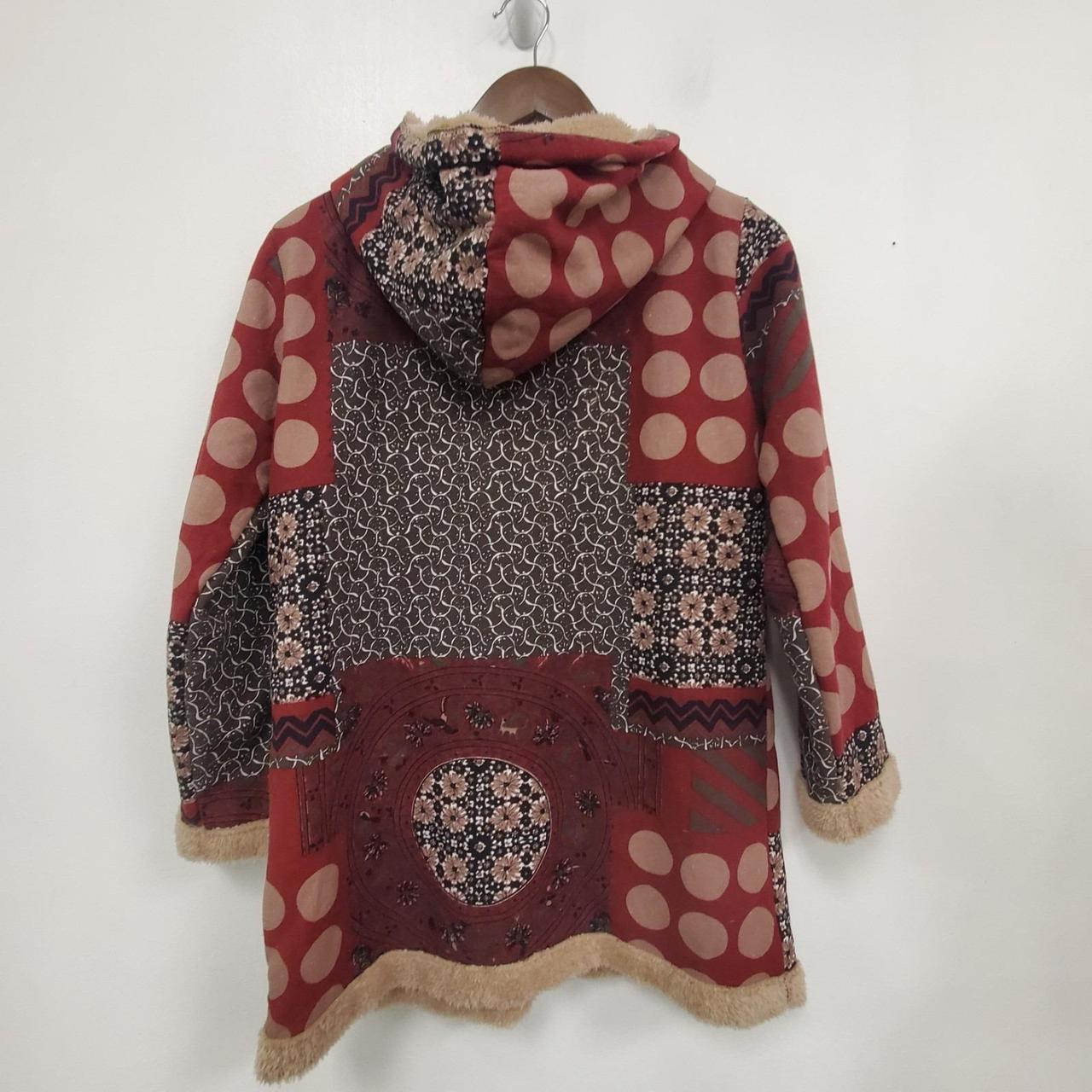 Women's Jacket - Multi - M – Artsy Patchwork Sher… - image 3