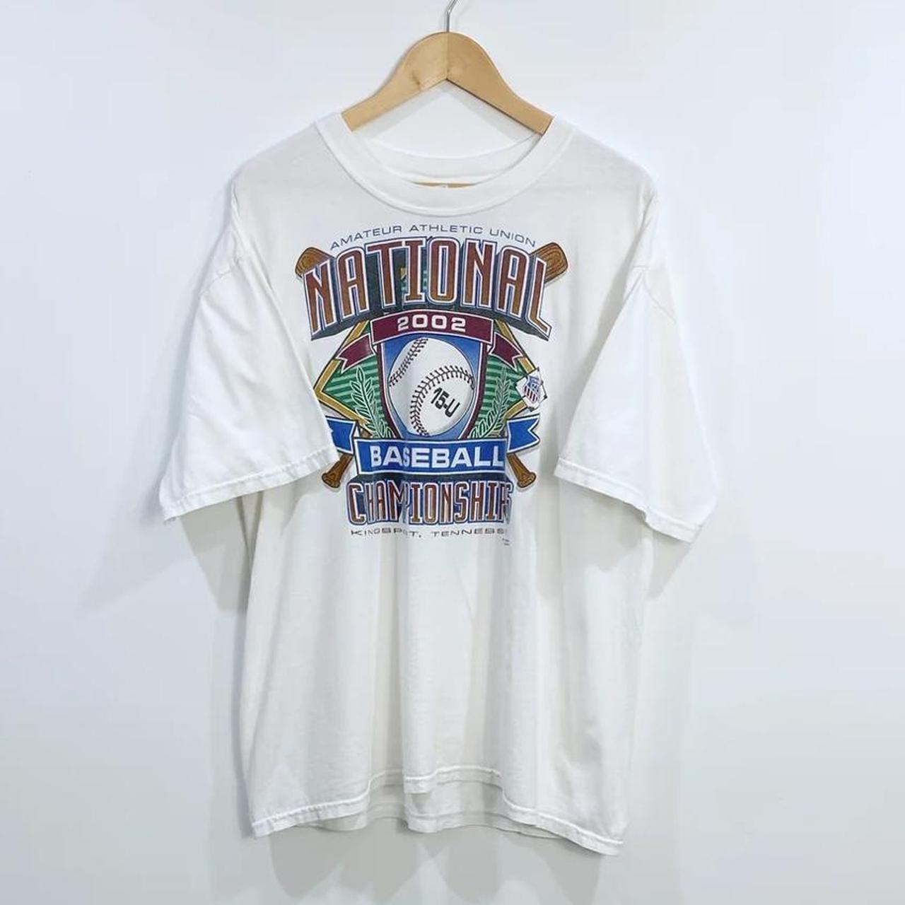 Vintage National Baseball Championship T-shirt... - Depop