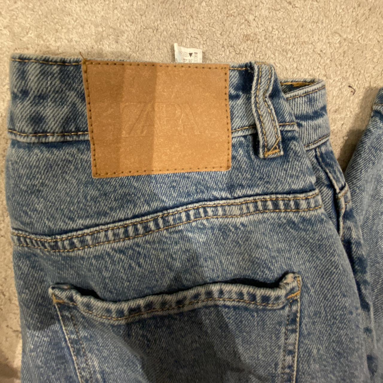 Zara Jeans style Mom Jeans. Great staple colour of... Depop