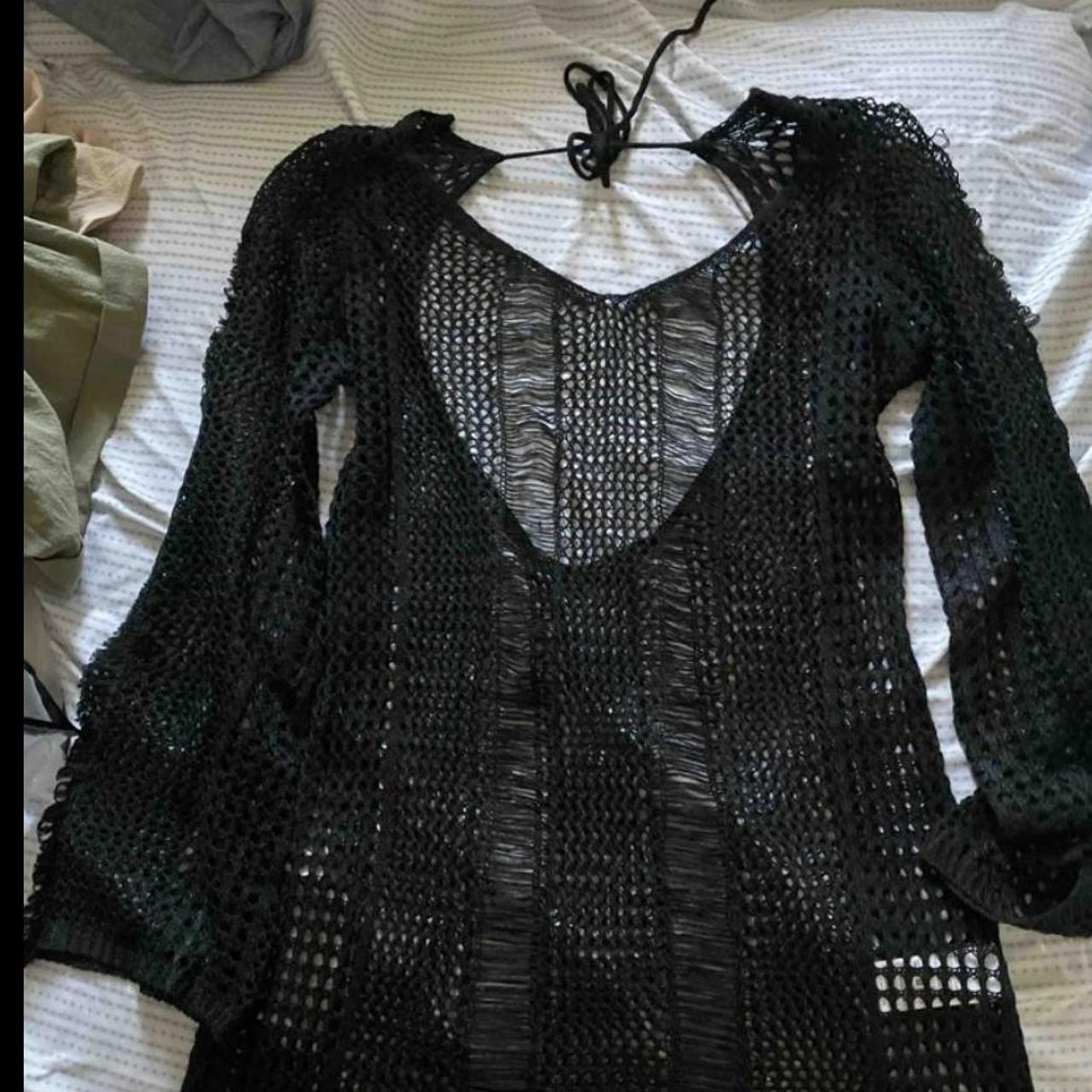 Princess Polly Women's Black Coverups Depop