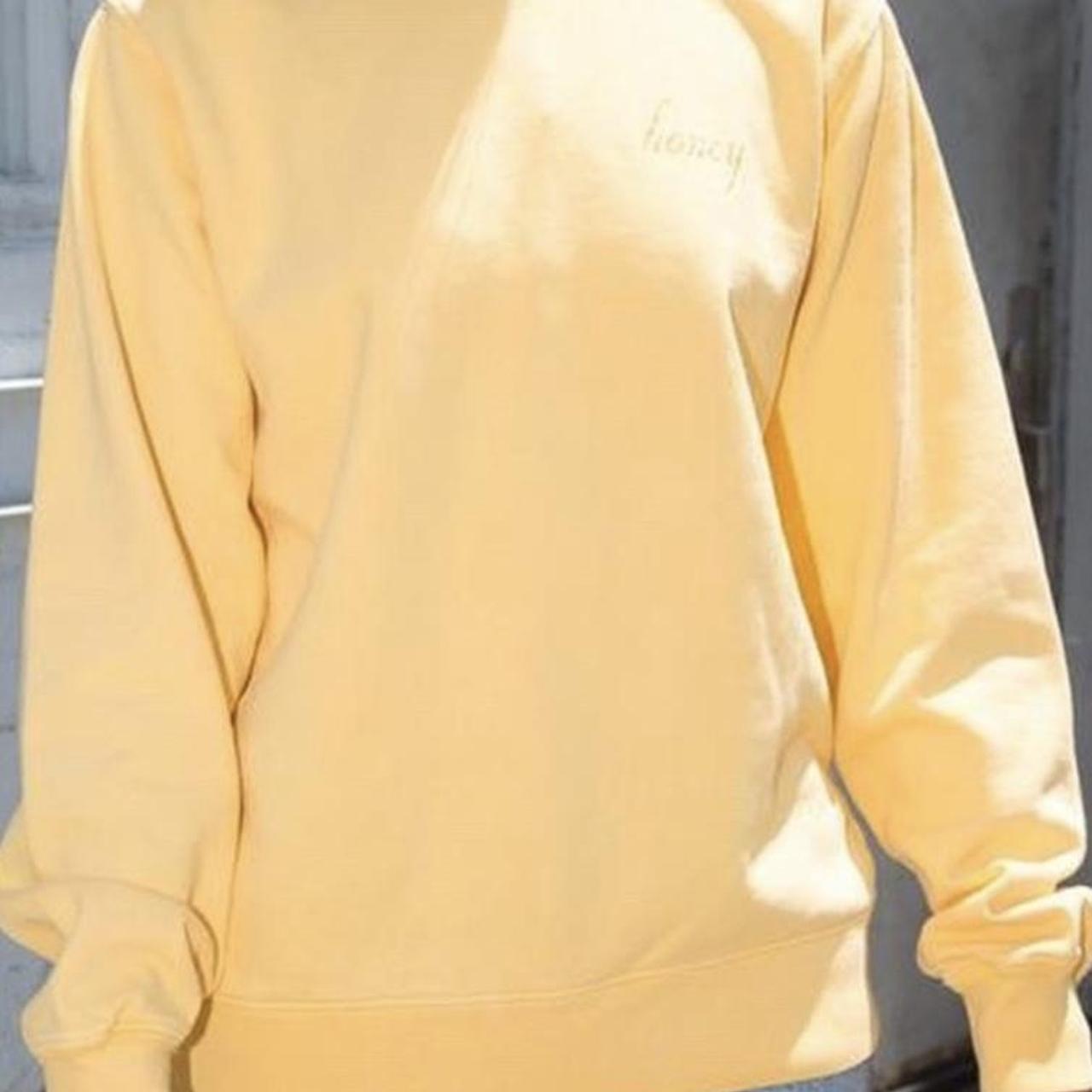 Yellow honey top sweatshirt brandy melville