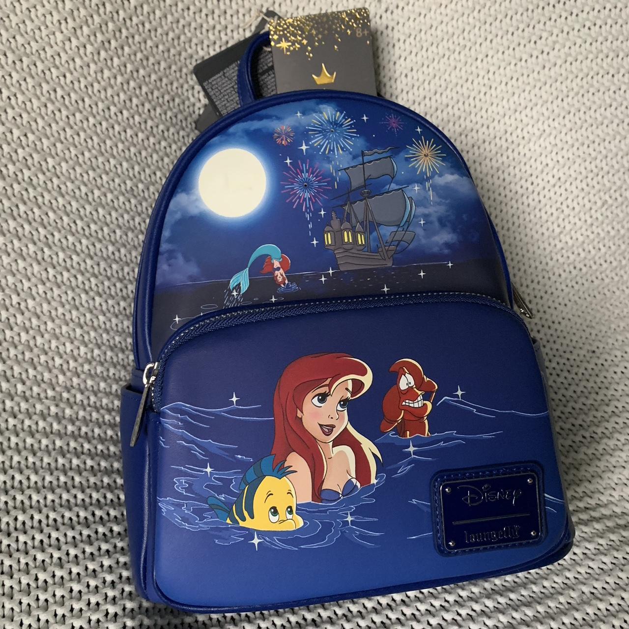 Loungefly Disney purchases The Little Mermaid Ariel Fireworks Mini Backpack *LIGHTS UP*