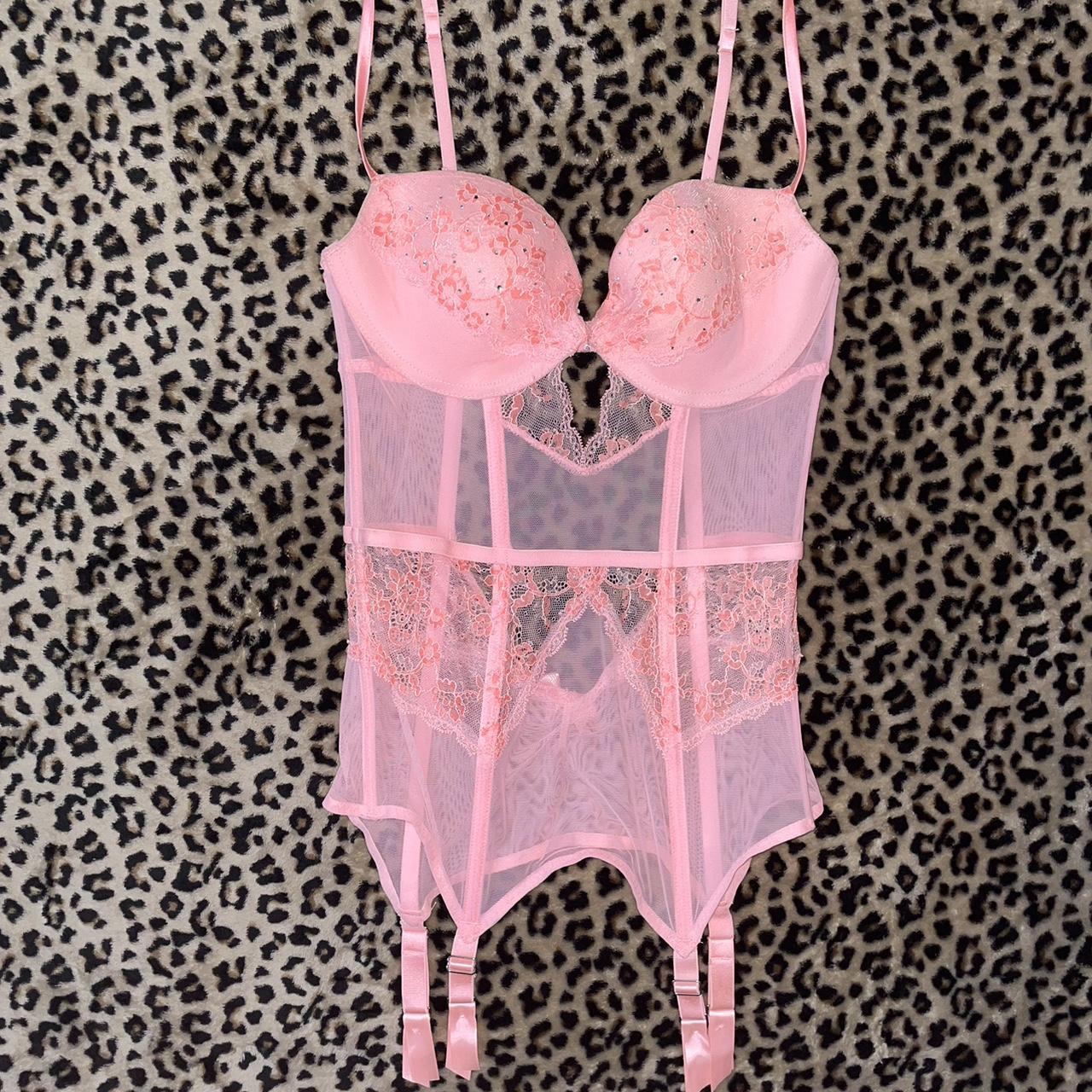 Victoria's Secret, Intimates & Sleepwear, Victorias Secret Pink Lacey Bra  Size 34c