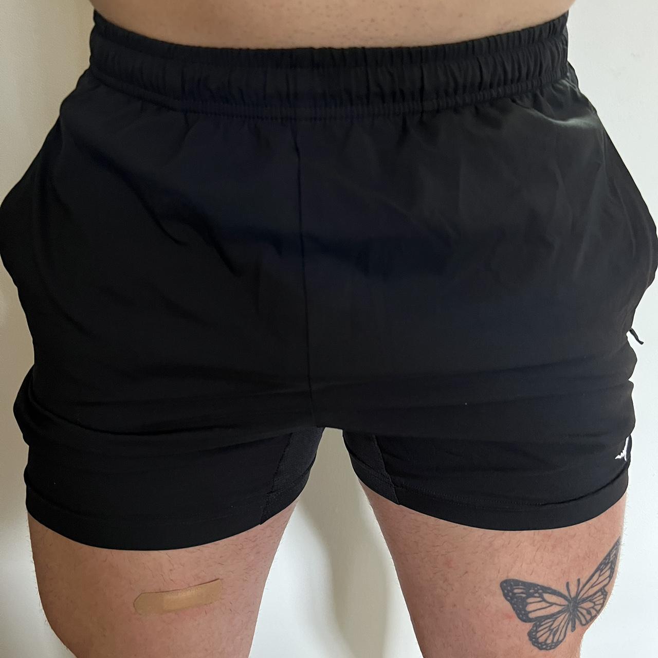Gymshark Men's Black Shorts Depop