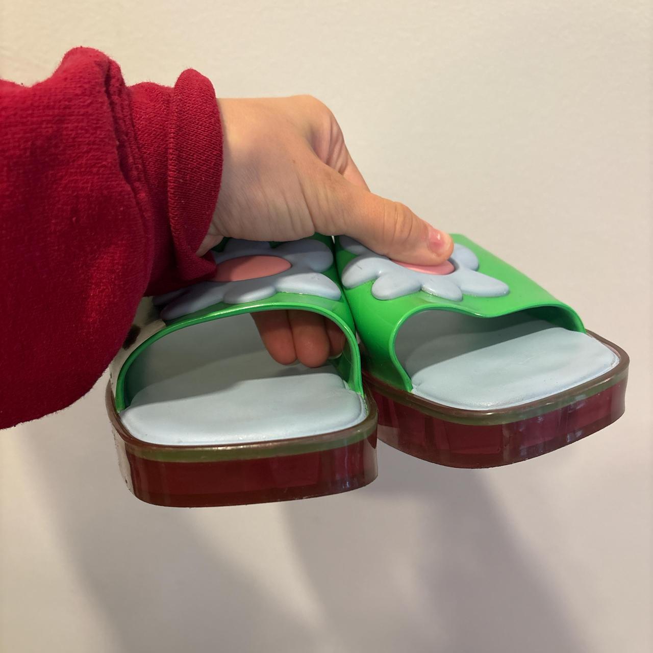 Lazy Oaf Women's Slides - Green/Multi - US 10 – L… - image 5