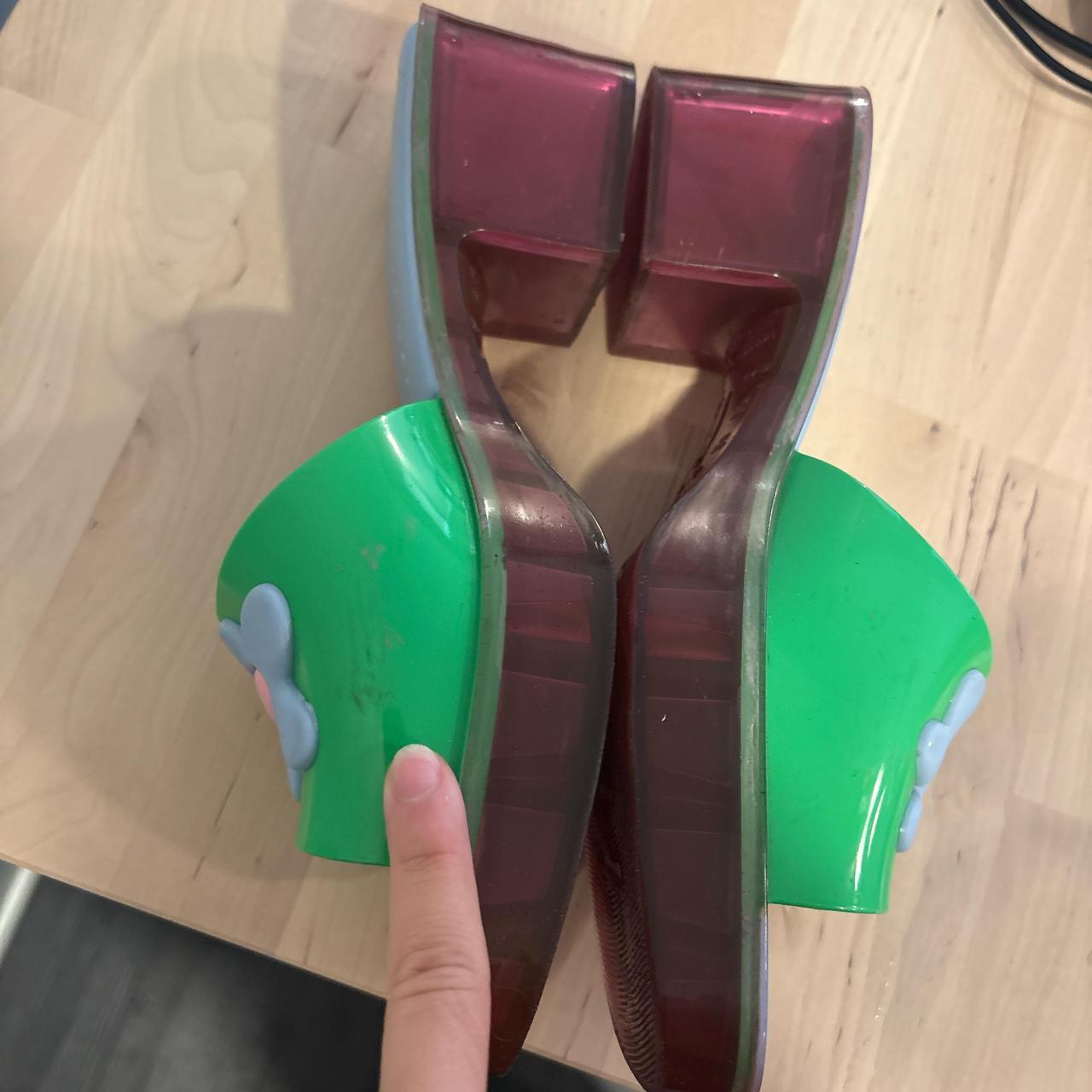 Lazy Oaf Women's Slides - Green/Multi - US 10 – L… - image 6