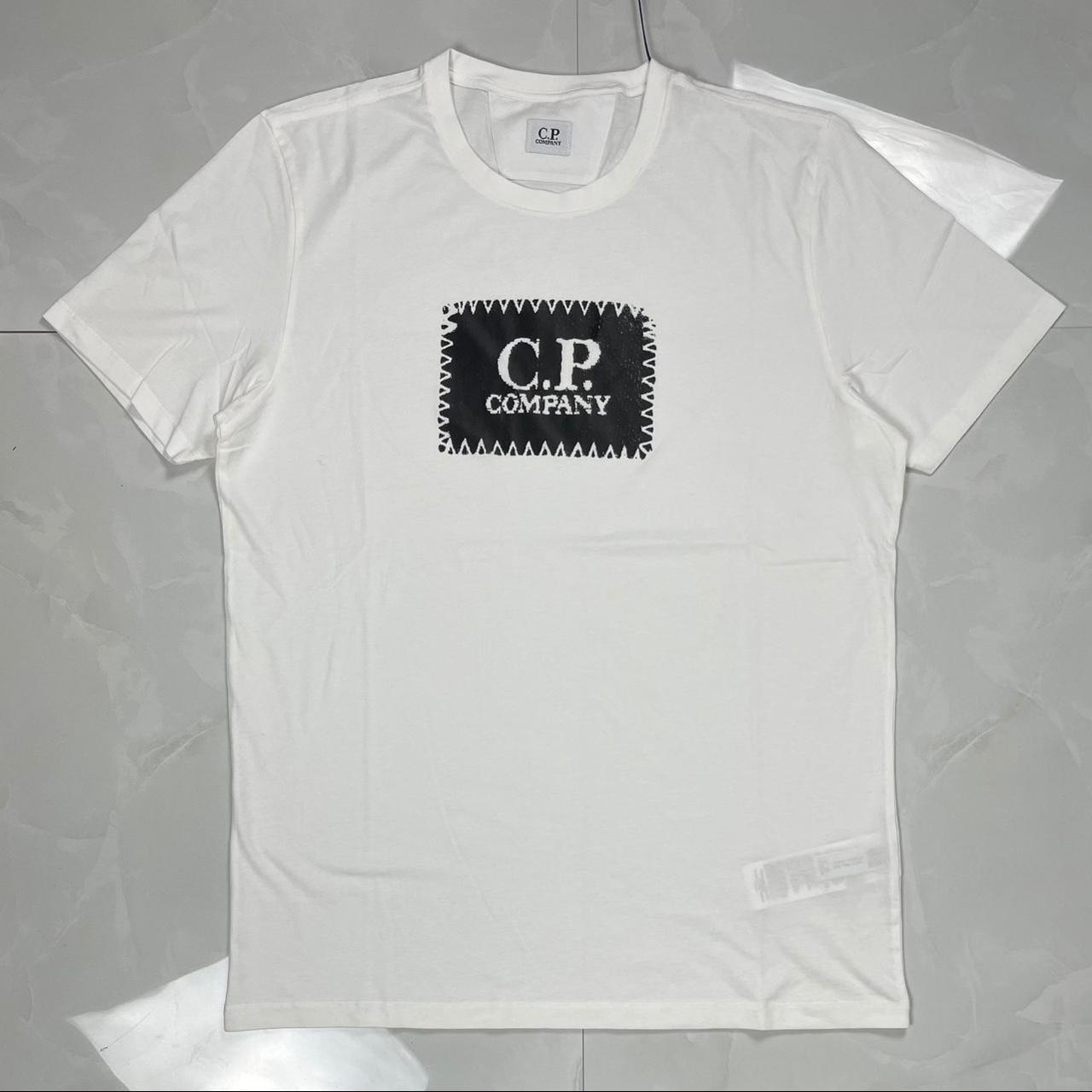 CP Company Men's White T-shirt | Depop