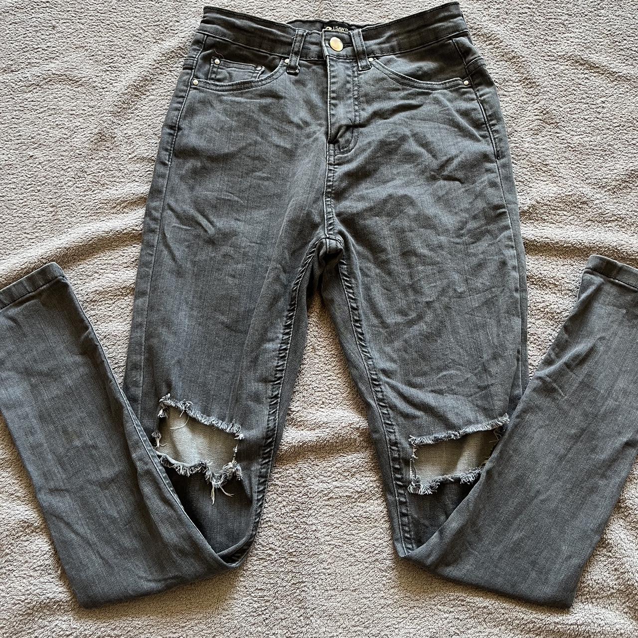 ISawItFirst grey skinny jeans with