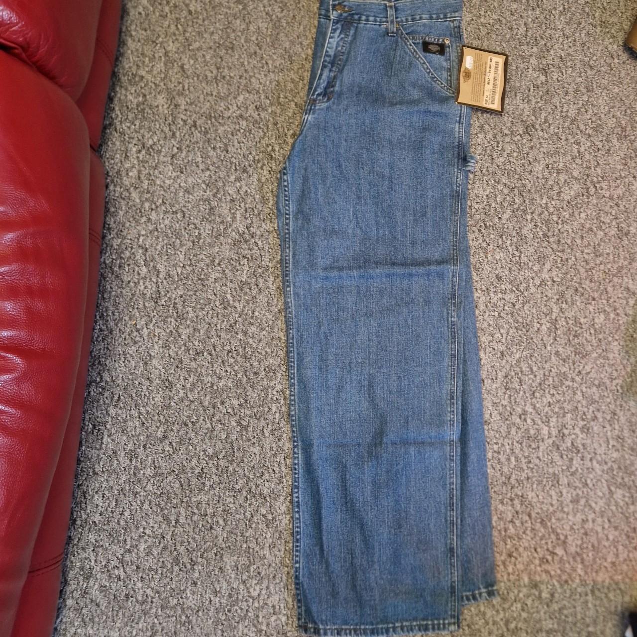 Vintage Harley Davidson straight-leg Jeans Womens... - Depop