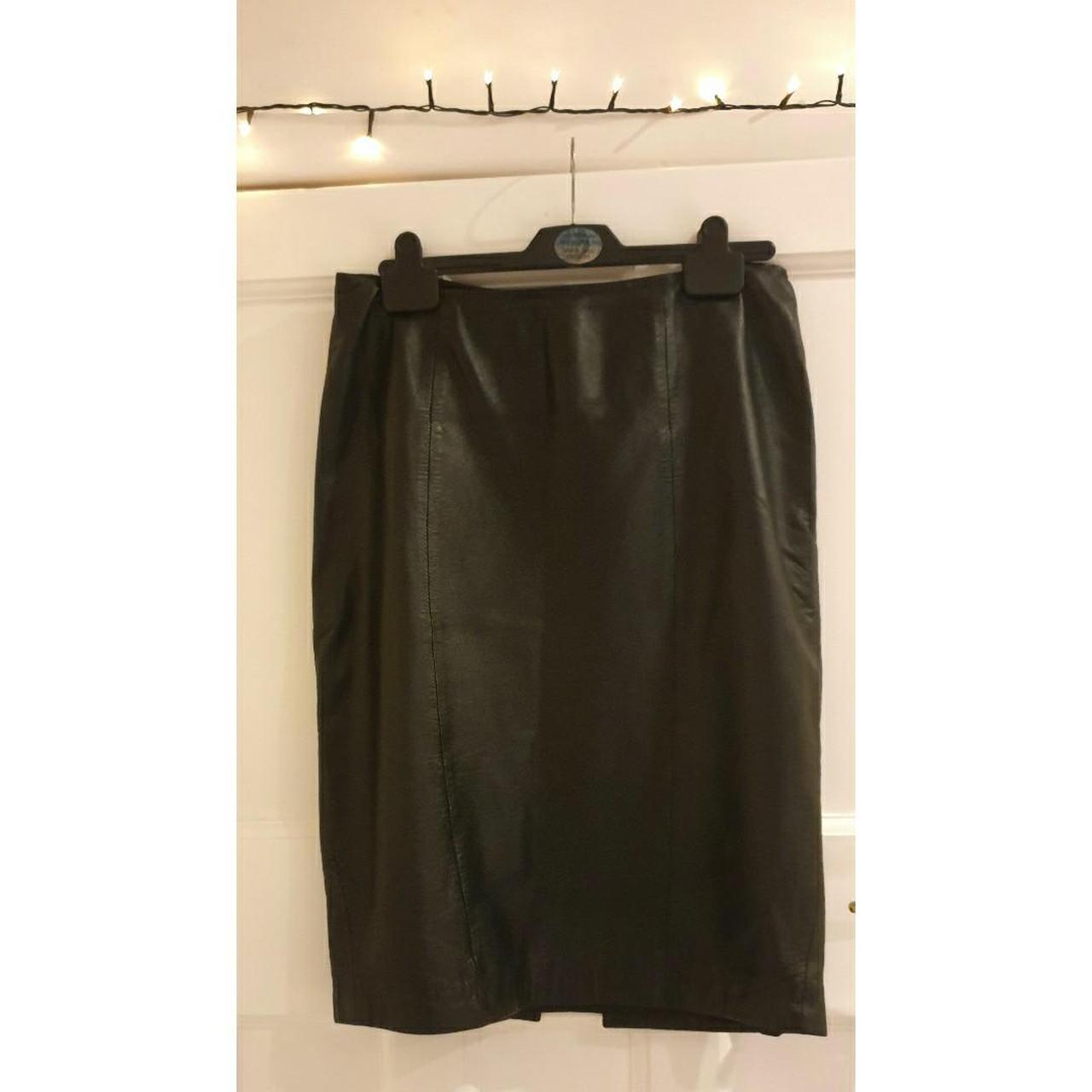 Hobbs leather sale skirt