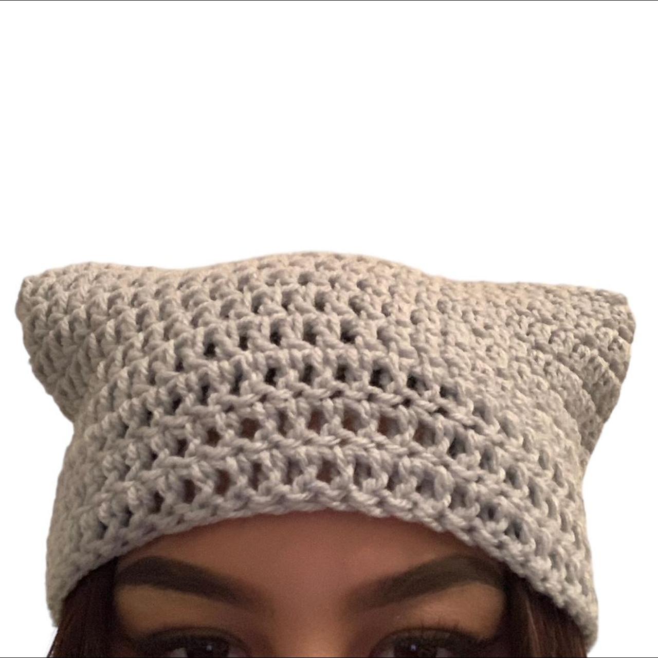 Crochet star cat beanie Features: ~beige and - Depop