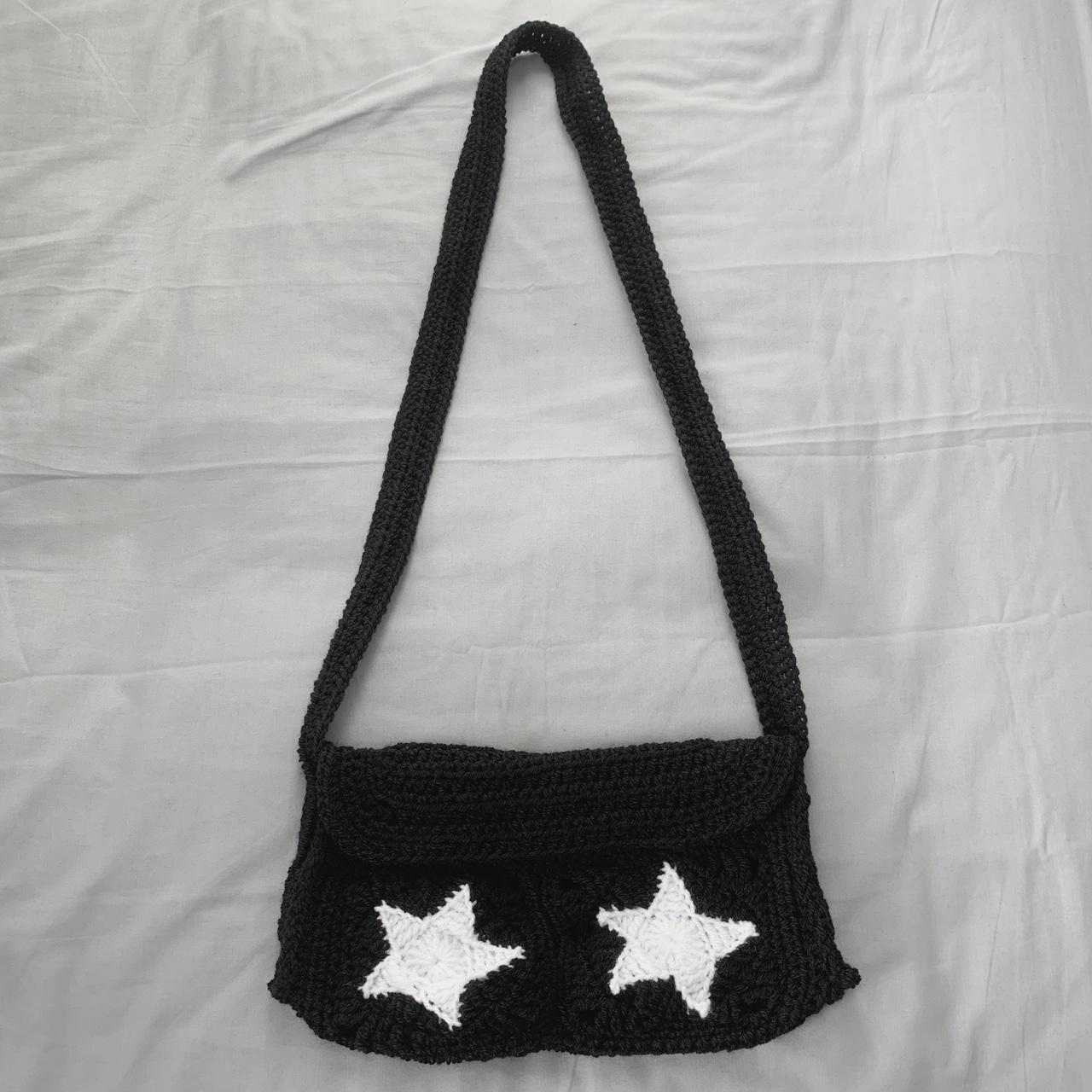 Crochet star messenger bag Handmade by me:) 12” x... - Depop