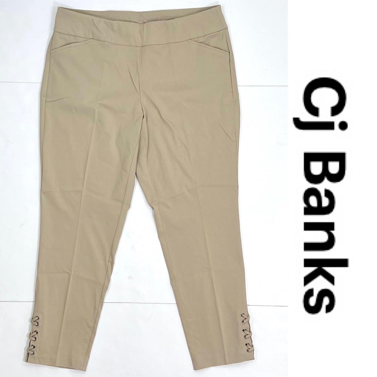 CJ Banks Women's Stretch Pull-On Cropped Pants - Depop