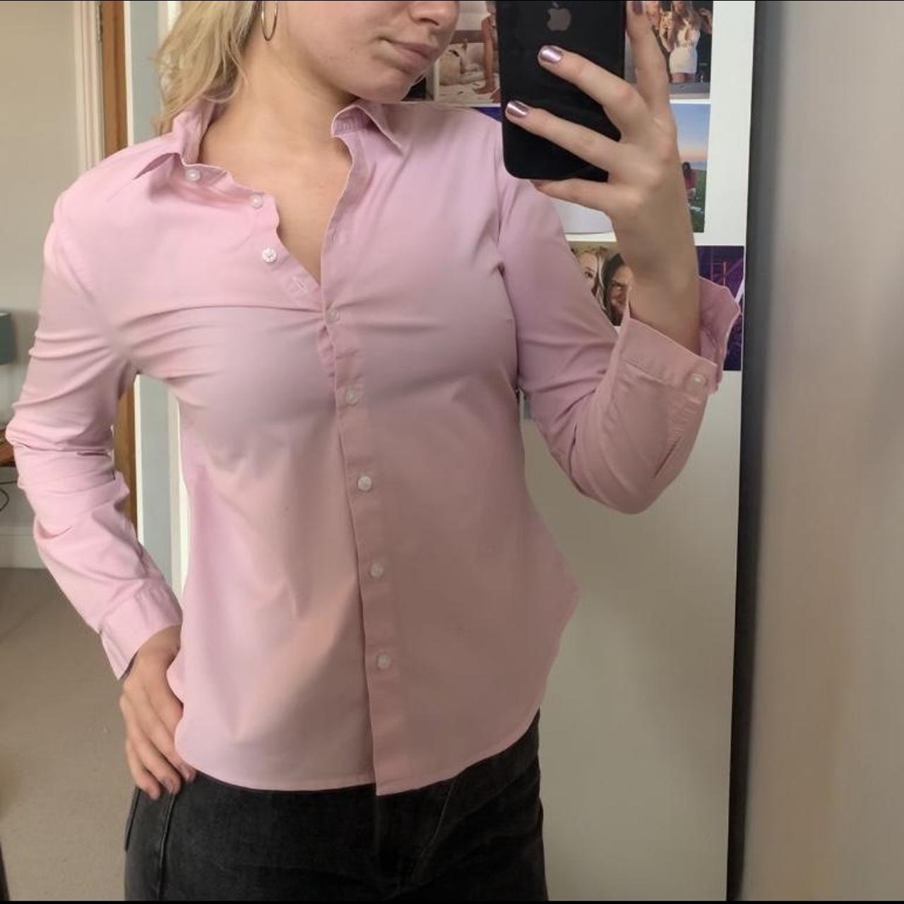 The nicest pastel pink shirt for work or sixthform 💖... - Depop