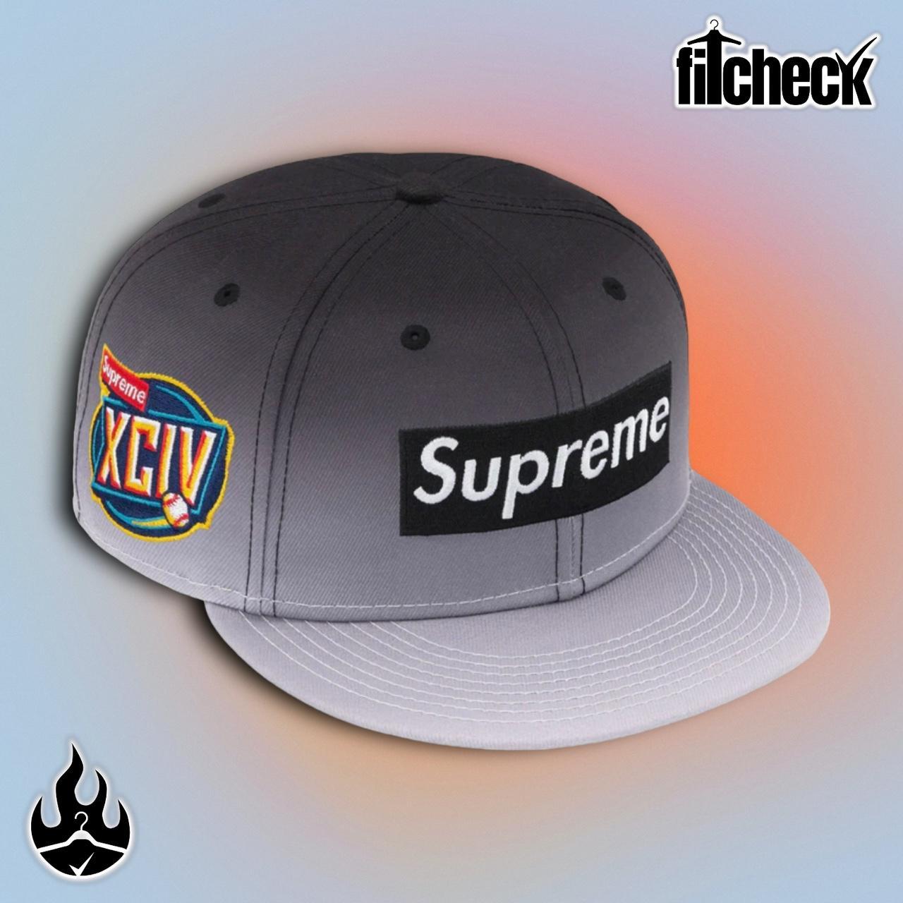 2023 Supreme x New Era Box Logo Gradient Black -... - Depop