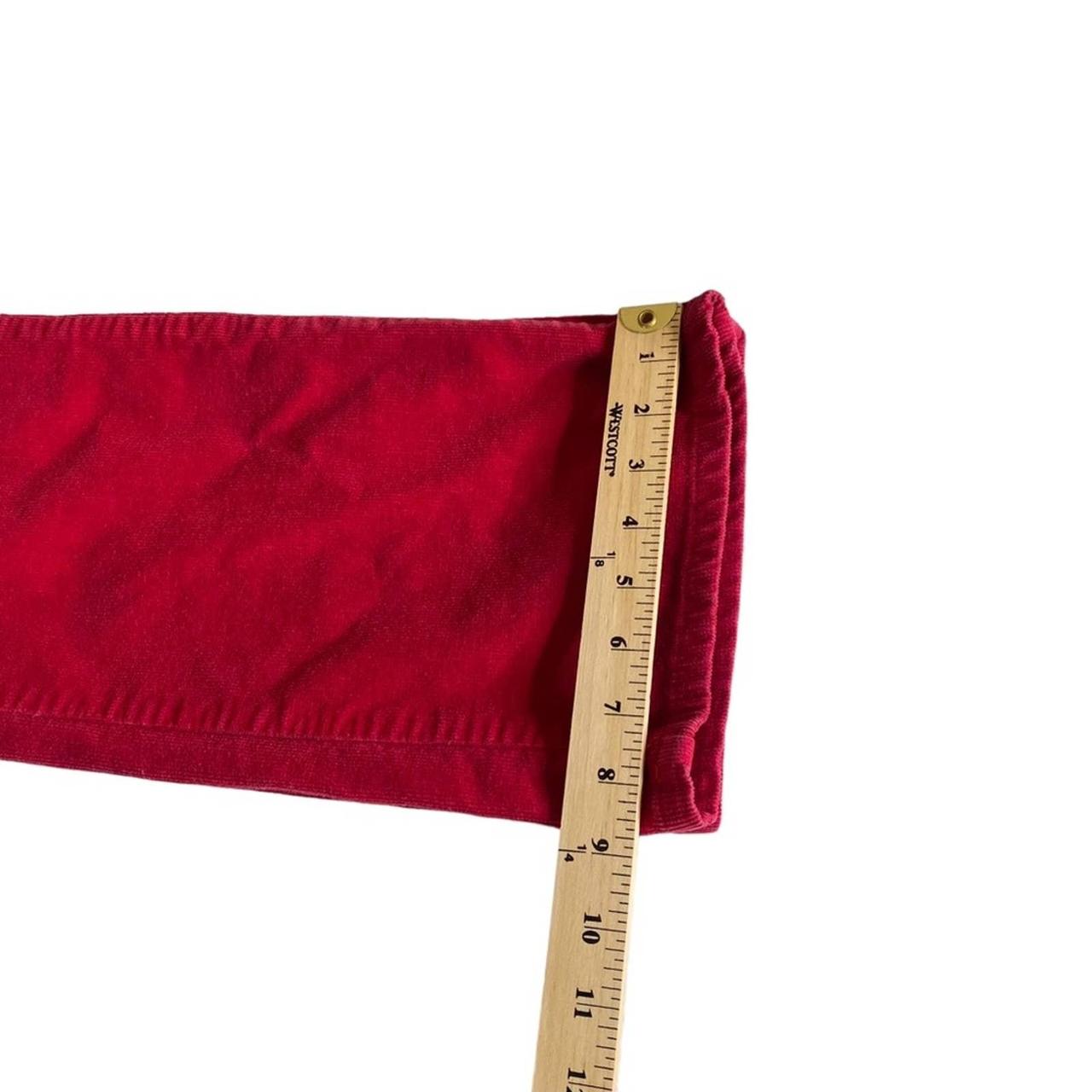 Vintage Y2K No Boundaries Red Corduroy Pants Waist - Depop