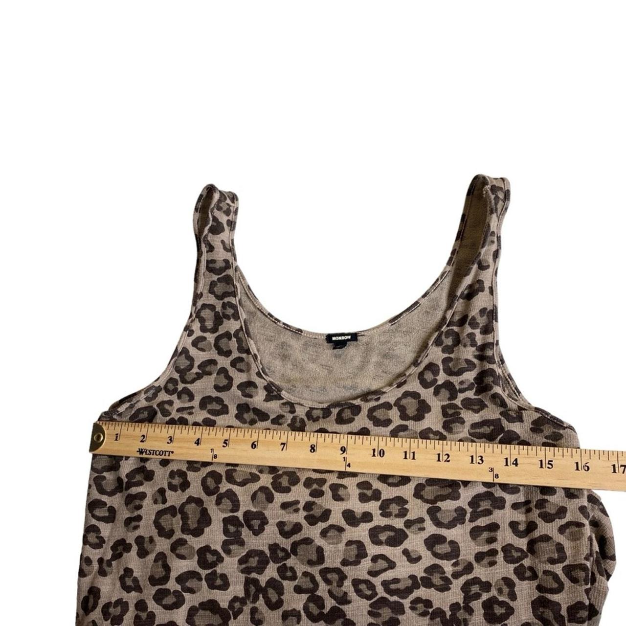 Monrow Leopard Print Drawstring Sleeveless Jumpsuit