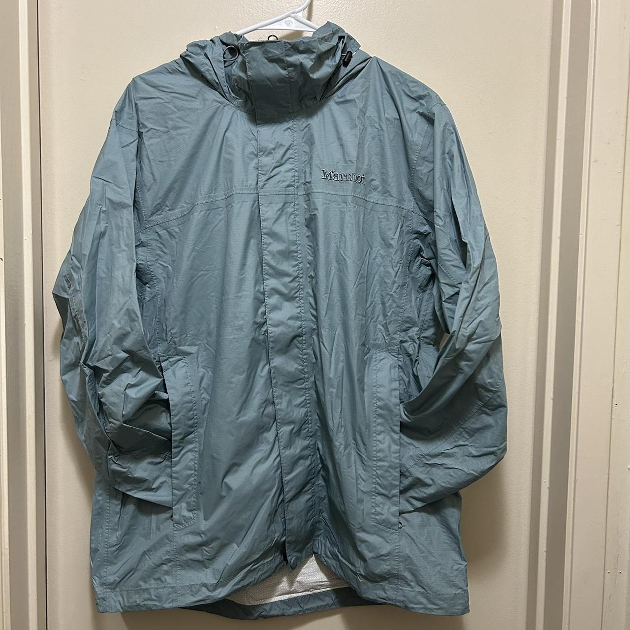 Marmot teal windbreaker. - Depop