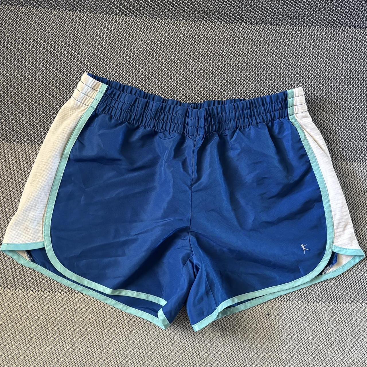 blue danskin athletic shorts size us S. Depop