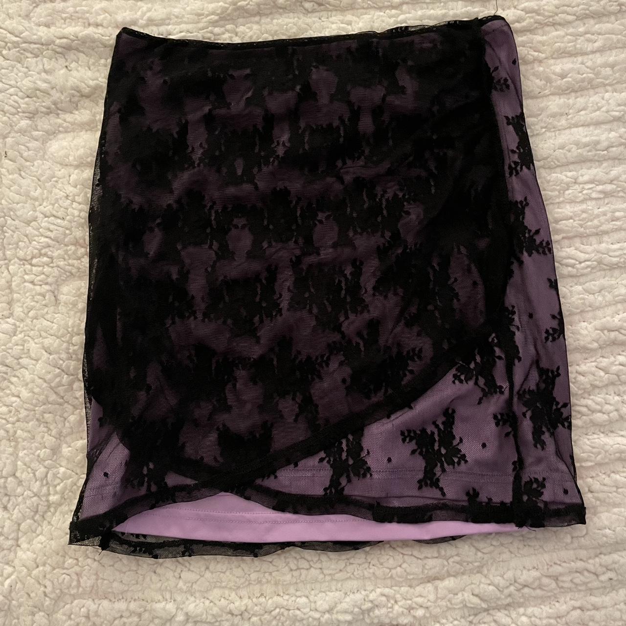 Urban outfitters purple lace skirt - Depop