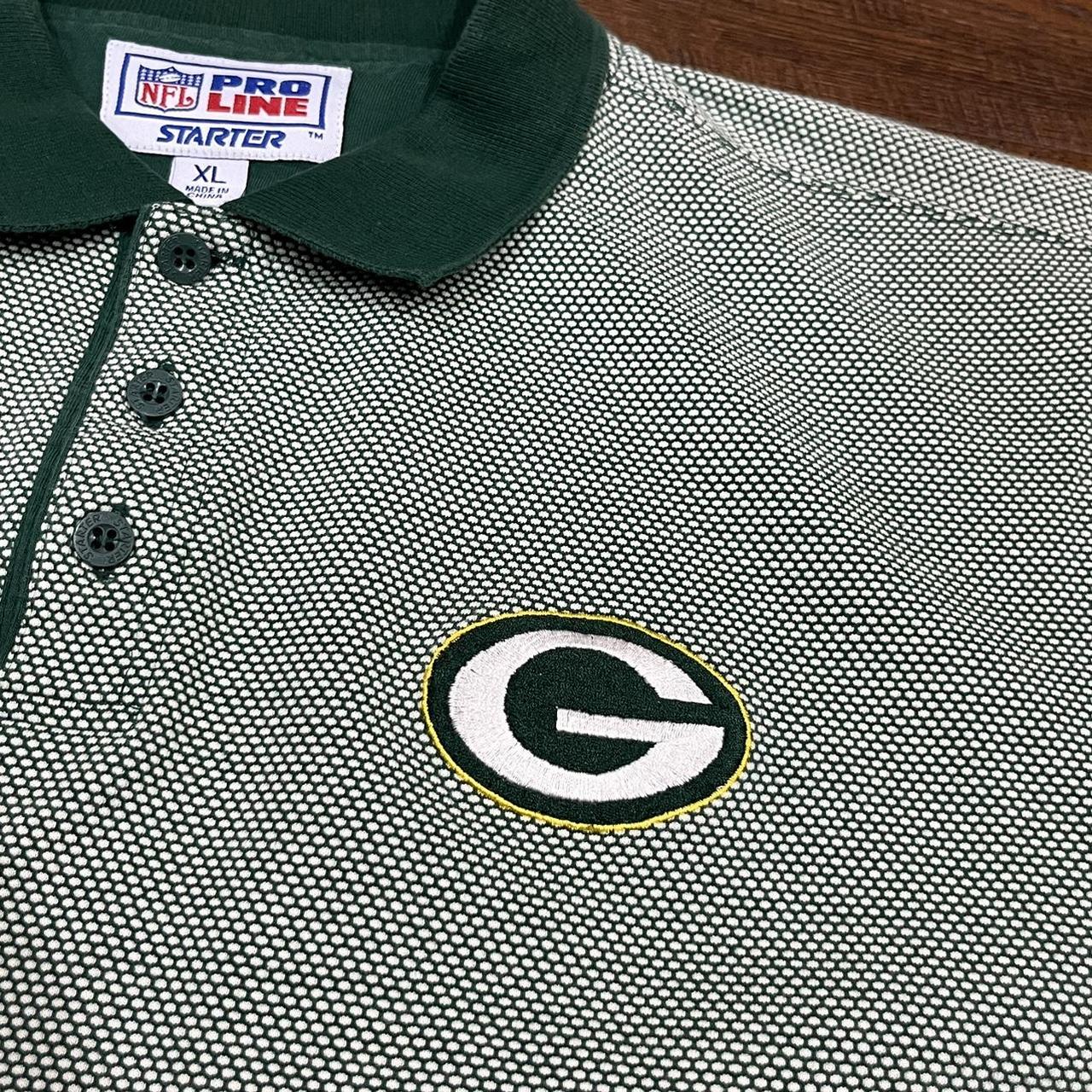 Buy Vintage 1990s Green Bay Packers Gray Short Sleeve Polo Style