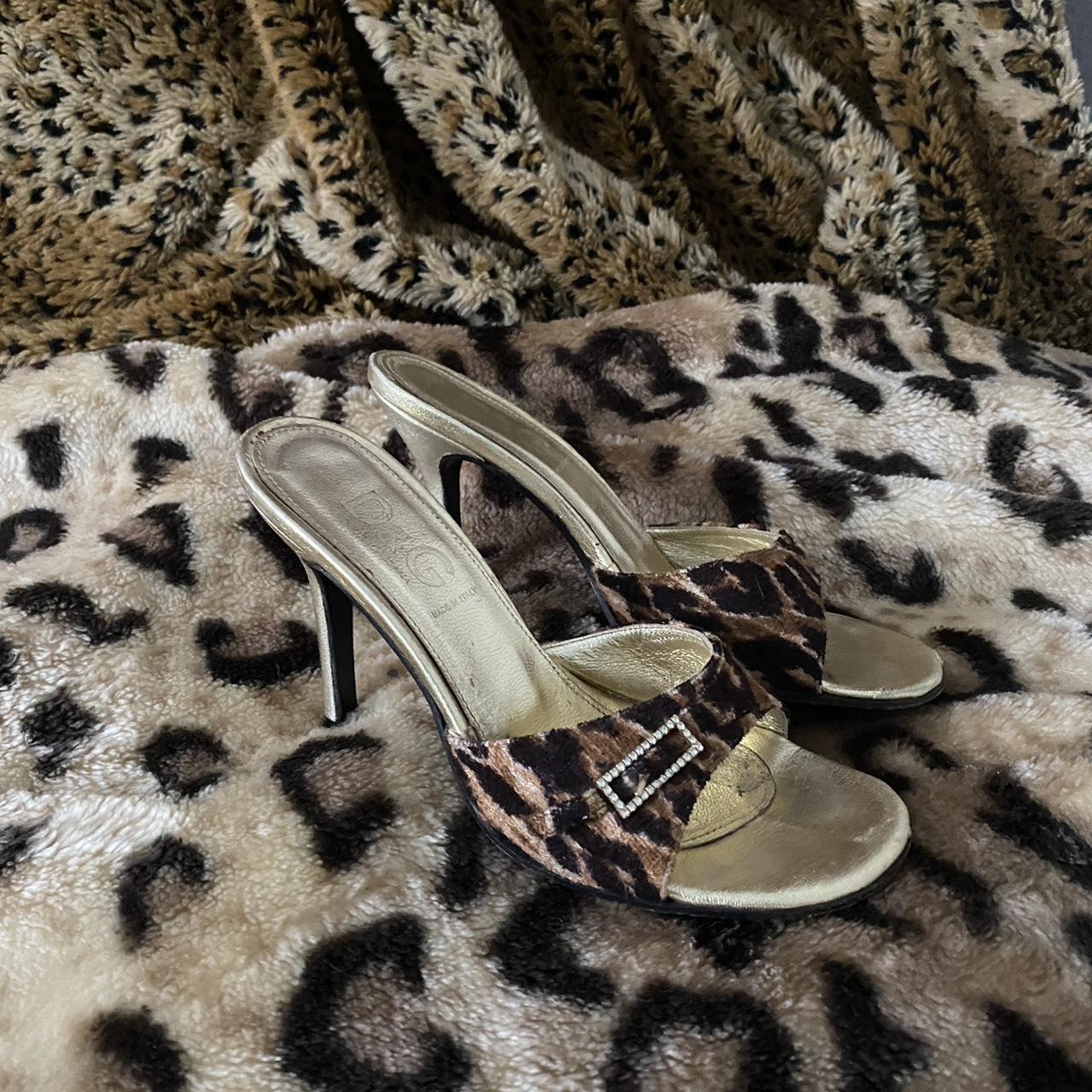 Women's leopard hot sale mules