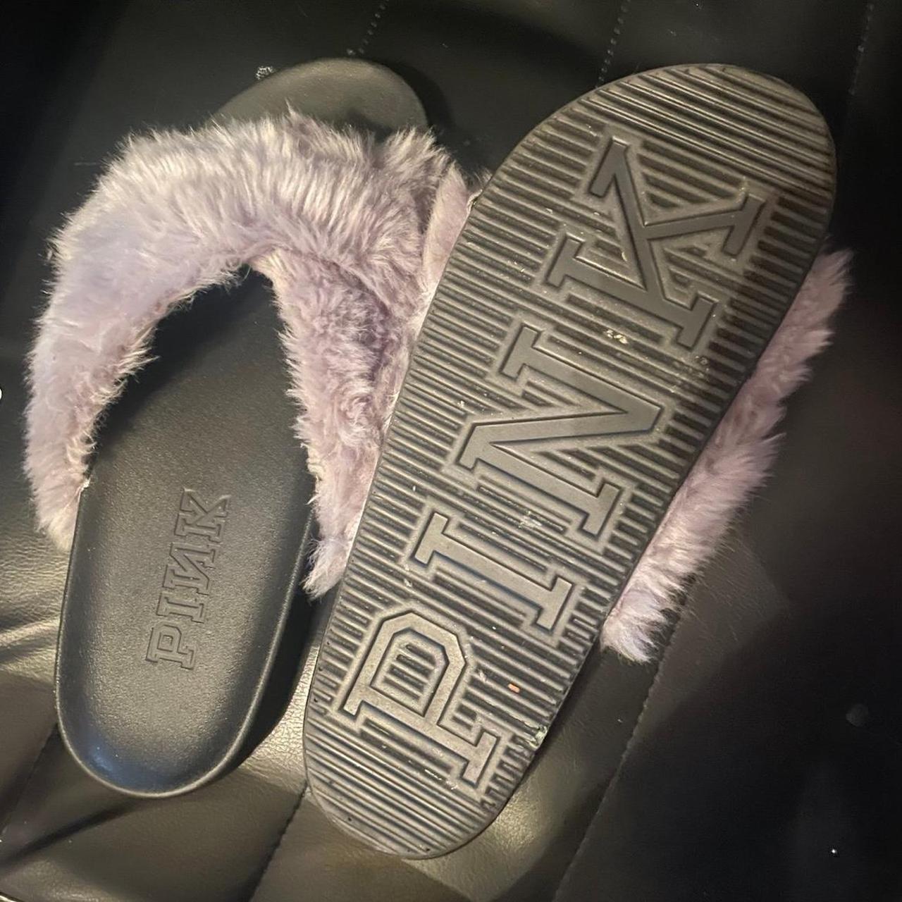 Pink Victoria s Secret slippers super cute and soft Depop