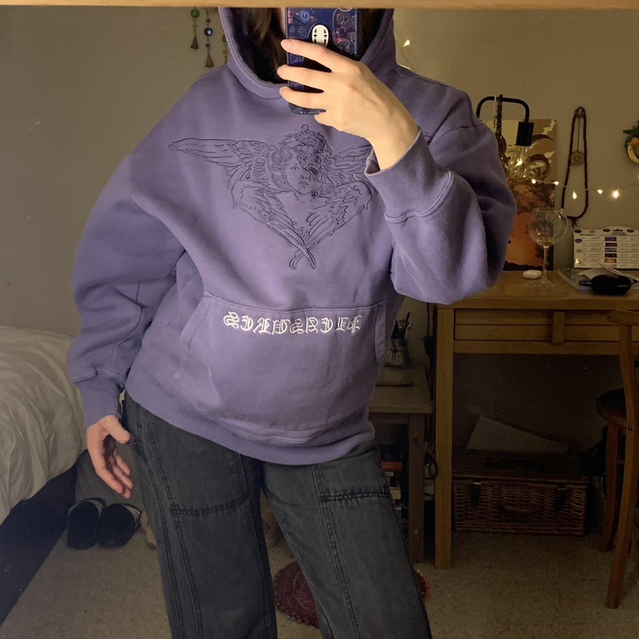 Pleasures angel hoodie online purple