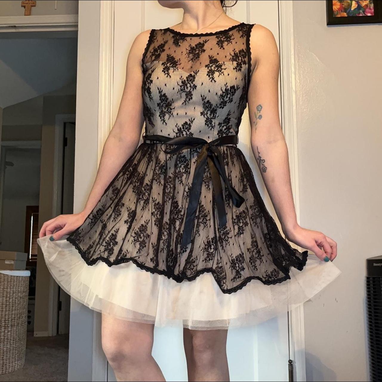 B darlin 2024 black lace dress