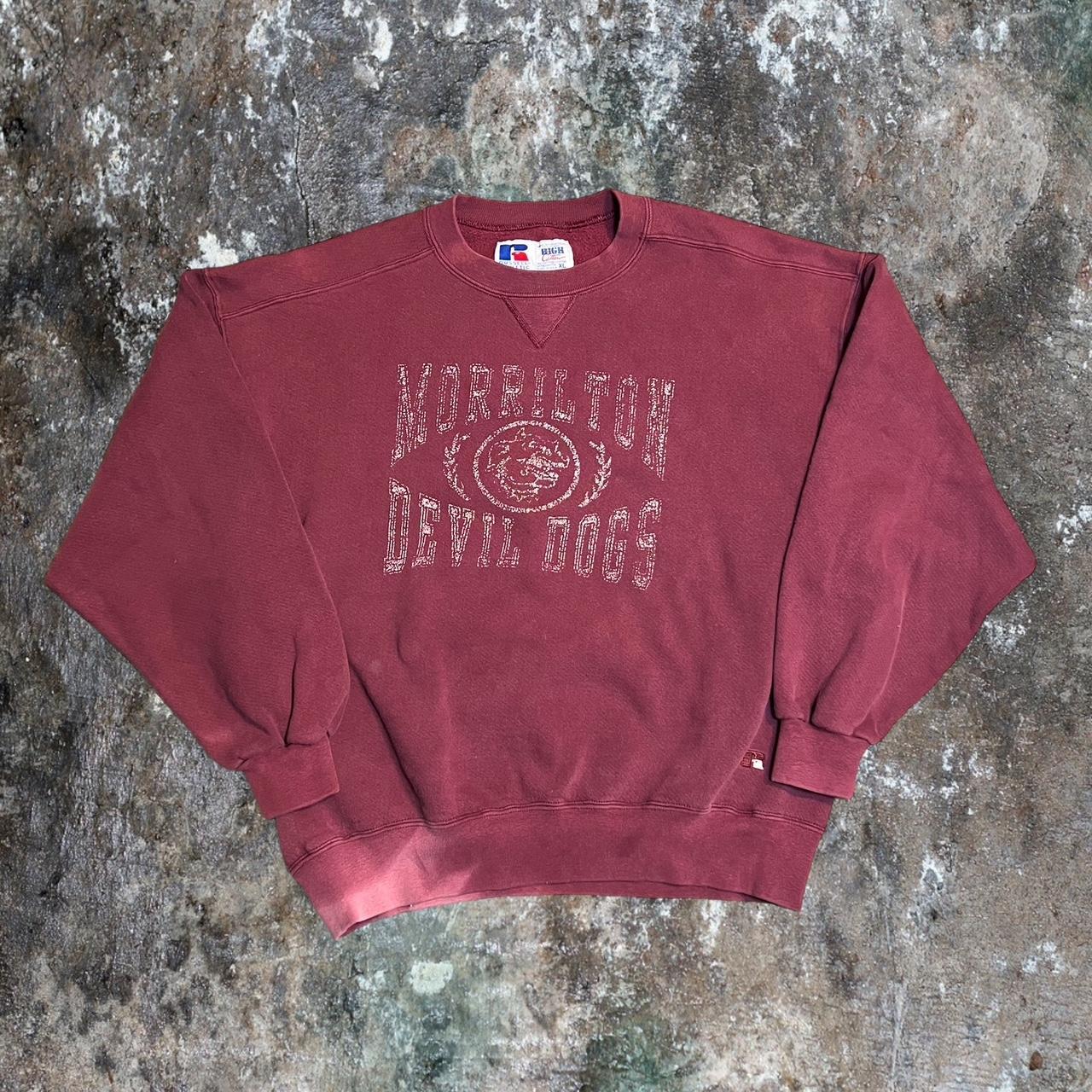 Vintage Russell Morrilton Devil Dogs Crew Size... - Depop