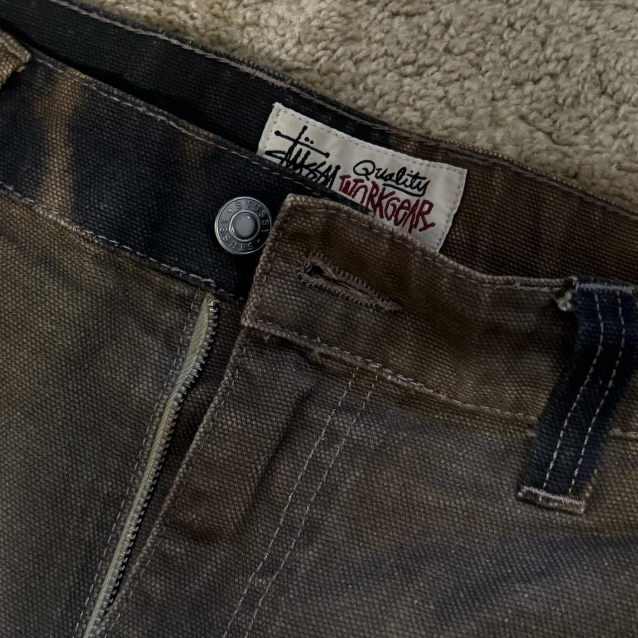 Stussy Floral Dye Work Pant Double Knee - size 31 - | Depop