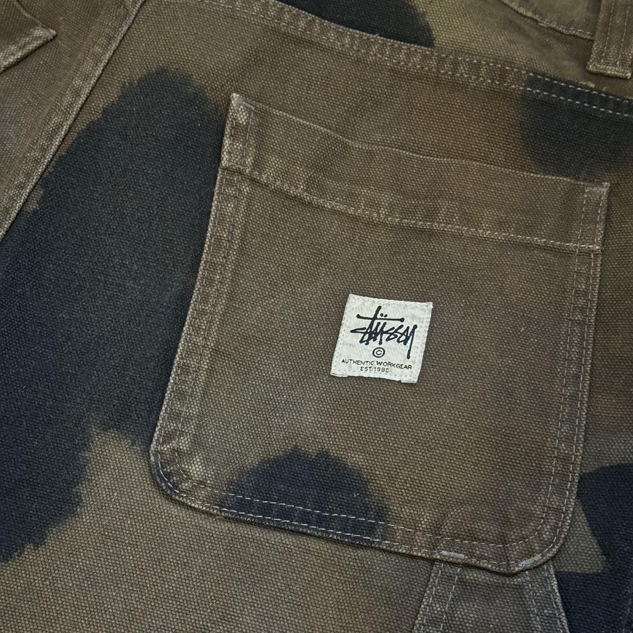 Stussy Floral Dye Work Pant Double Knee - size 31 - | Depop