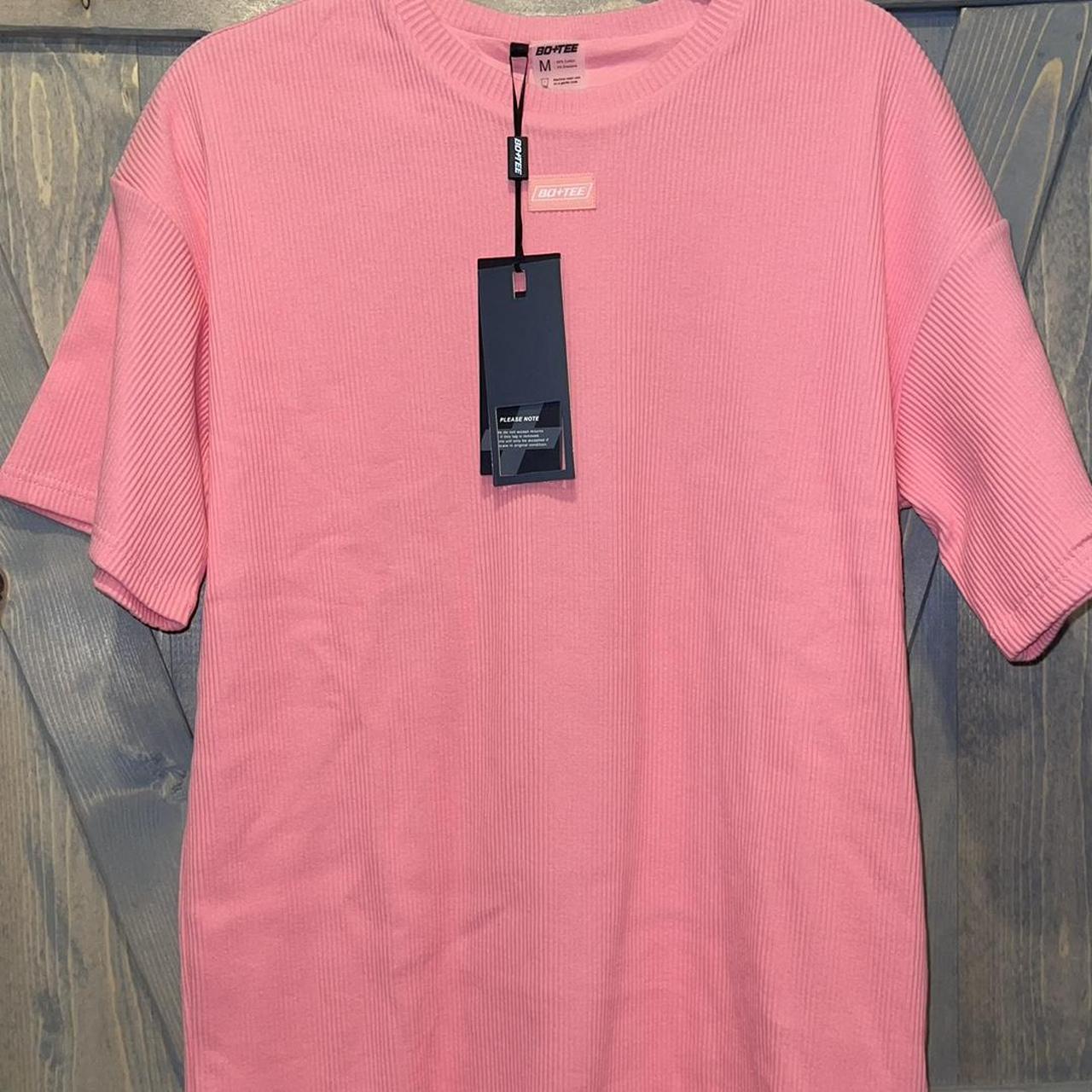 M - CORAL PINK BO+TEE t-shirt dress!! Originally $62. - Depop