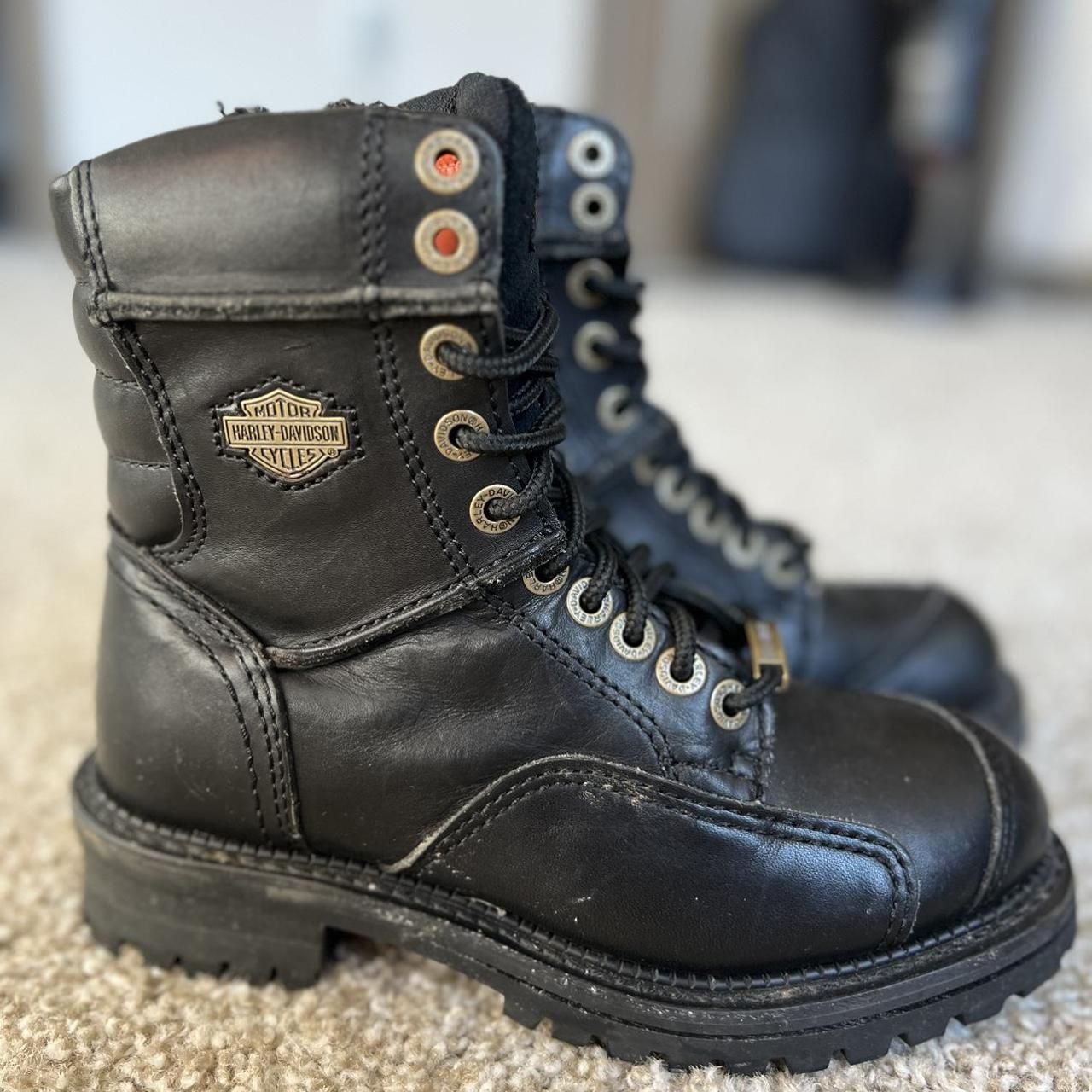 Harley Davidson vintage leather combat Depop