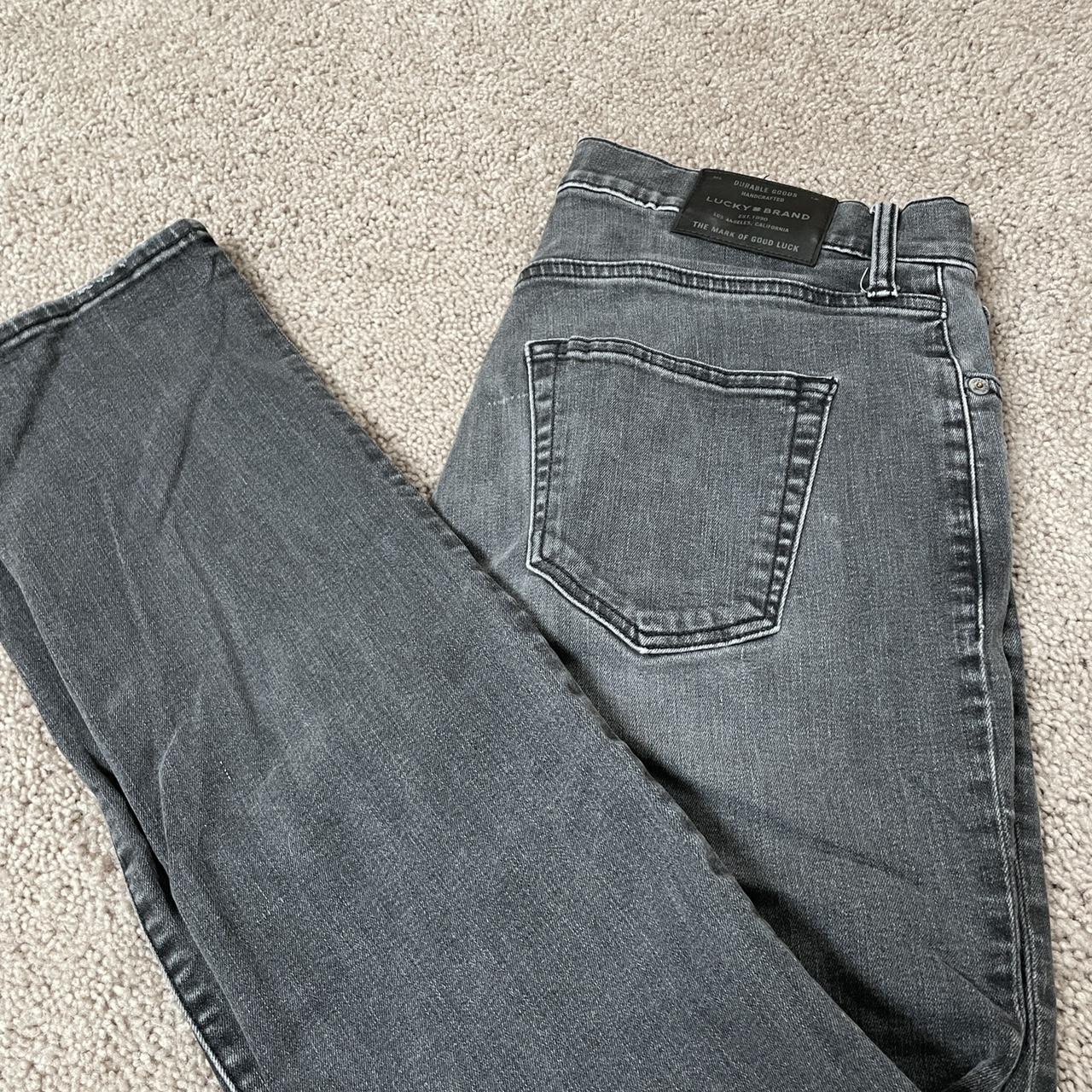Lucky Brand 410 Athletic Slim Jeans - Grey - Great... - Depop