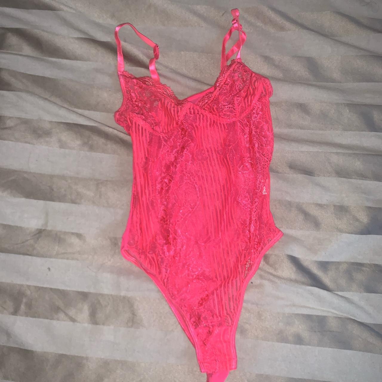 Women's Pink Bodysuit | Depop