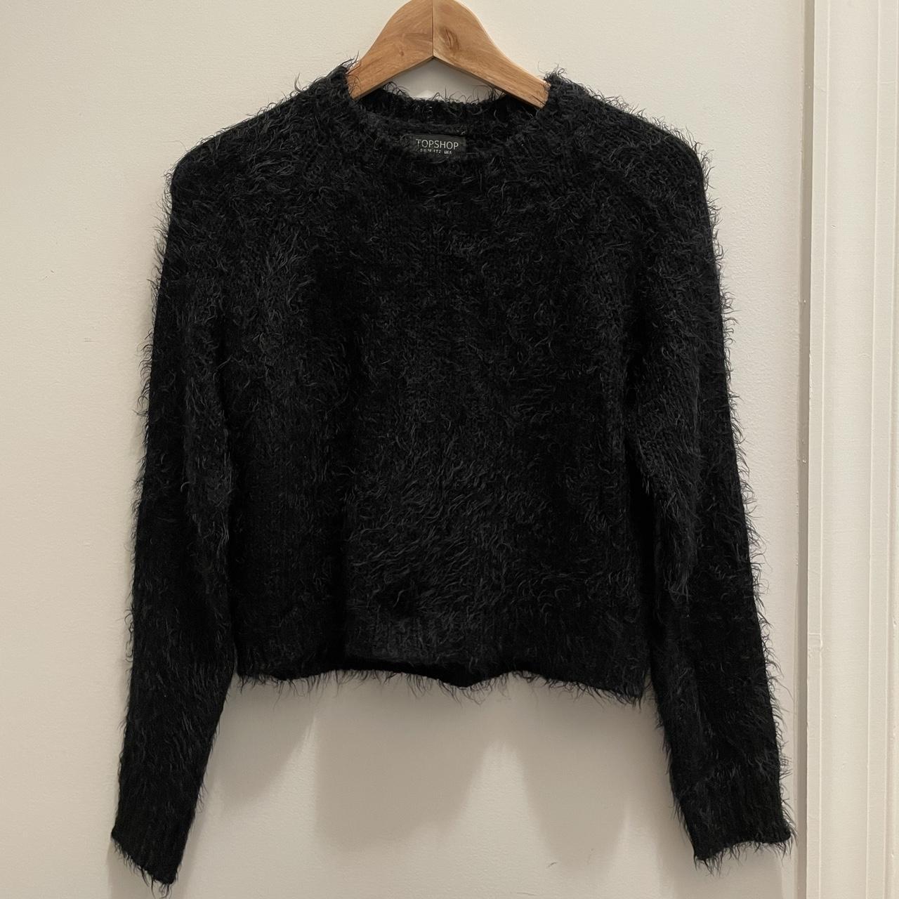 Topshop black sale and white jumper