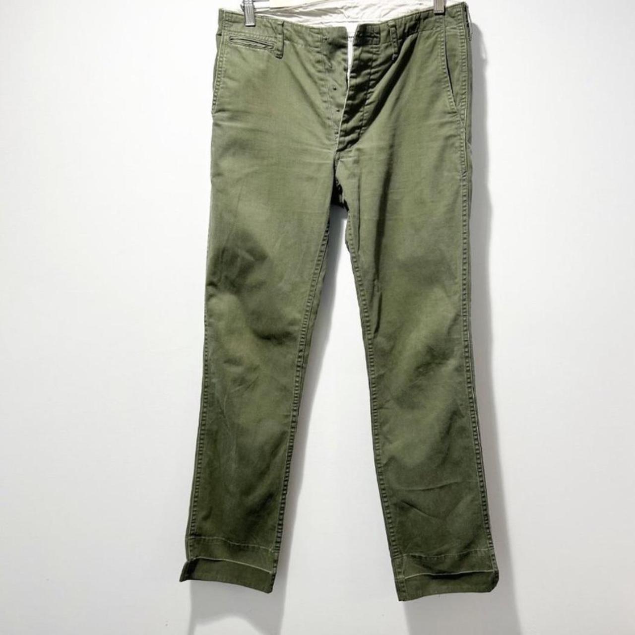 Visvim High Water Chino Pants Green Size 32 Size 2... - Depop