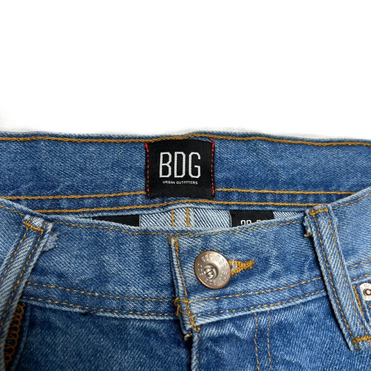 BDG Men's Blue and Cream Jeans | Depop