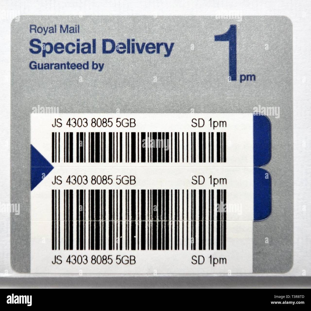 royal mail special delivery guaranteed 1pm tm