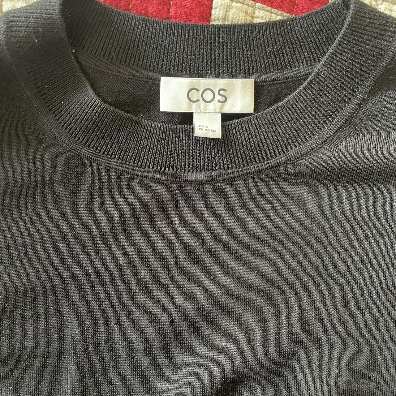 COS Women's Black Jumper | Depop