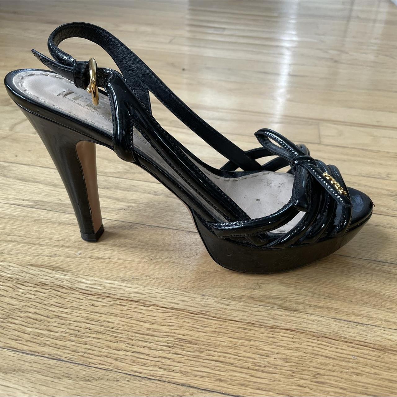 Prada Women's Black Sandals | Depop