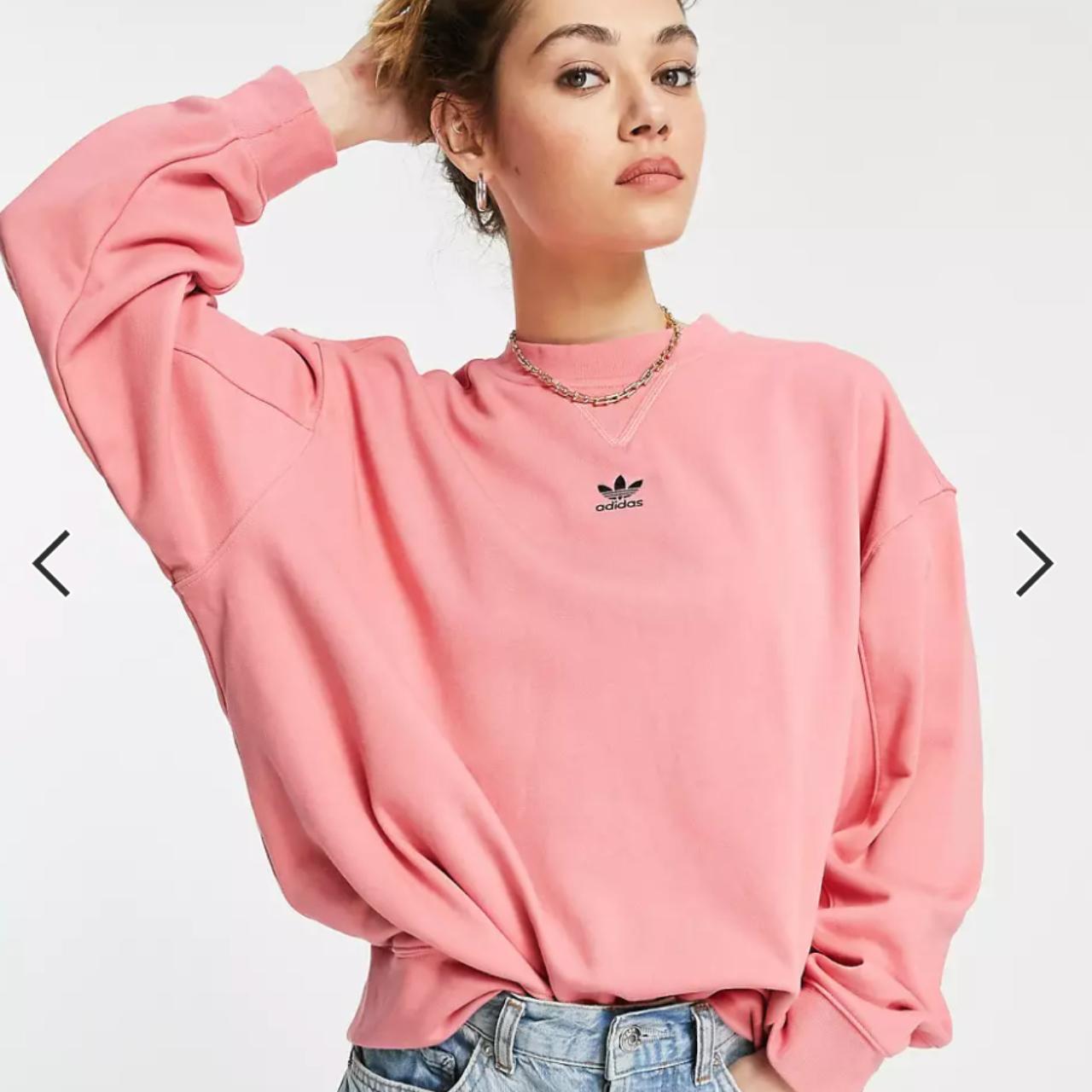 Adidas pink jumper clearance womens