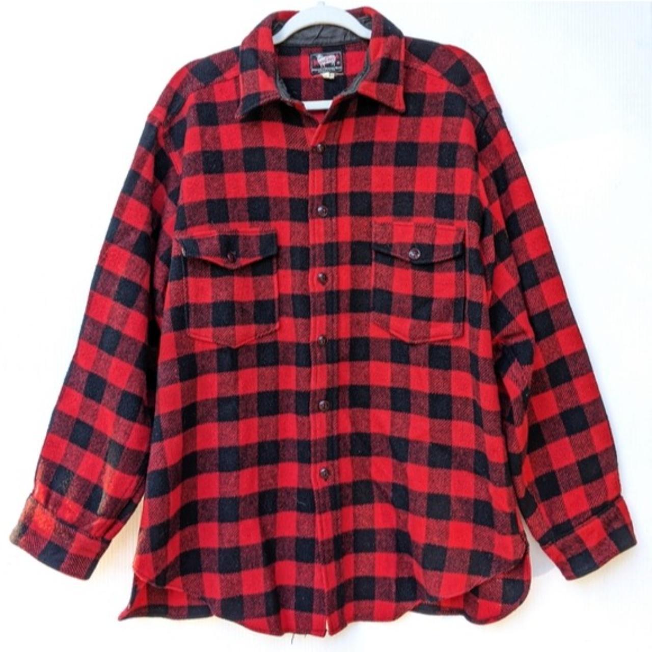 WOOLRICH Vintage buffalo plaid flannel shacket