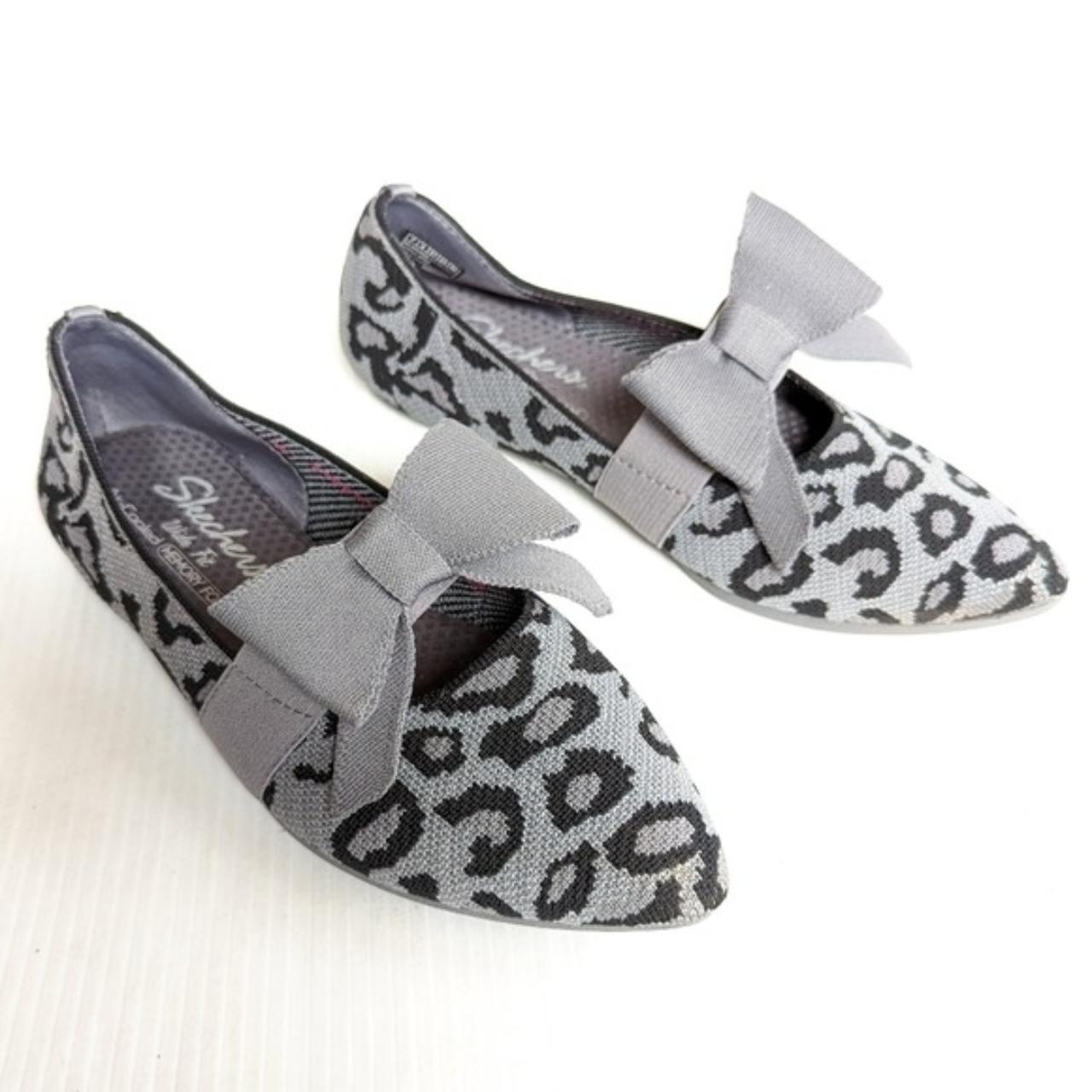 Skechers leopard clearance flats